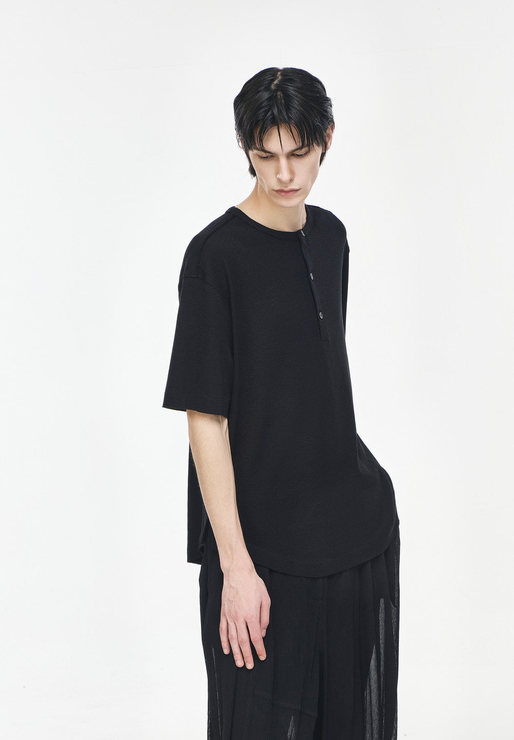 MONOLITH HENLEY NECK T SHIRT