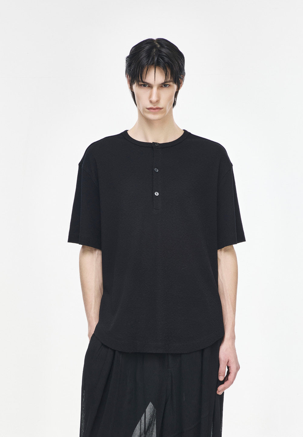 MONOLITH HENLEY NECK T SHIRT