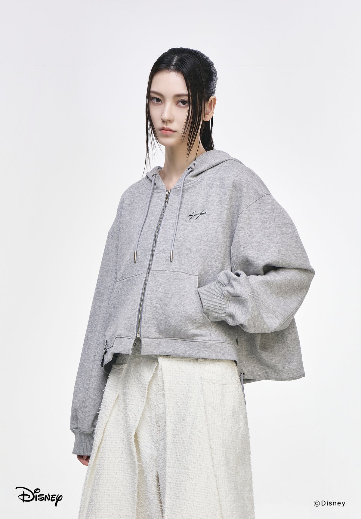 MICKEY FRIENDS CROP ZIP UP