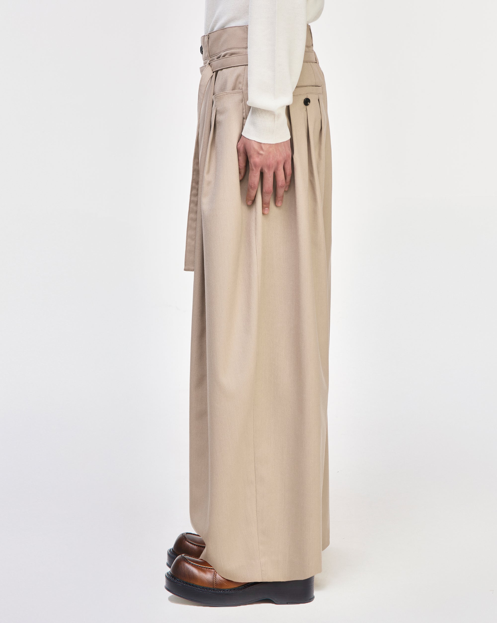 SONGZIO HOMME LEVEL VOLUME WIDE PANTS