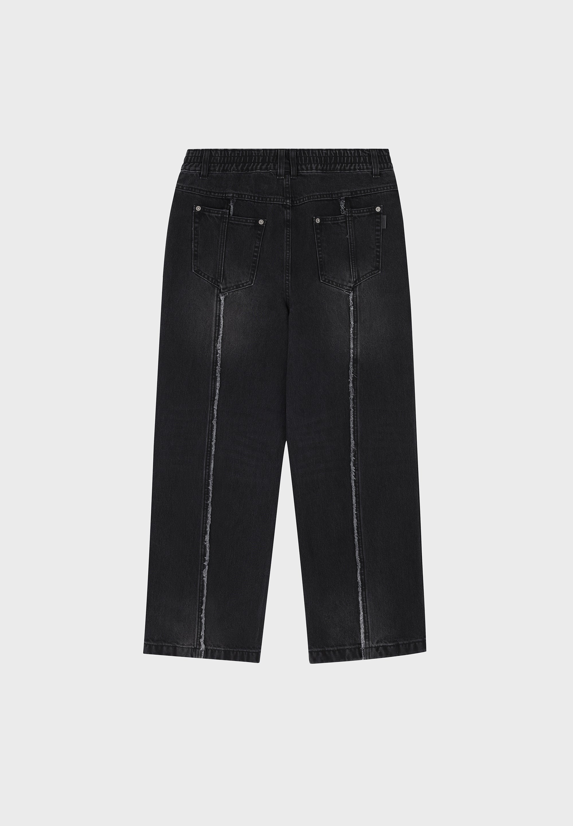 SONGZIO HOMME CUT OUT STRAIGHT DENIM