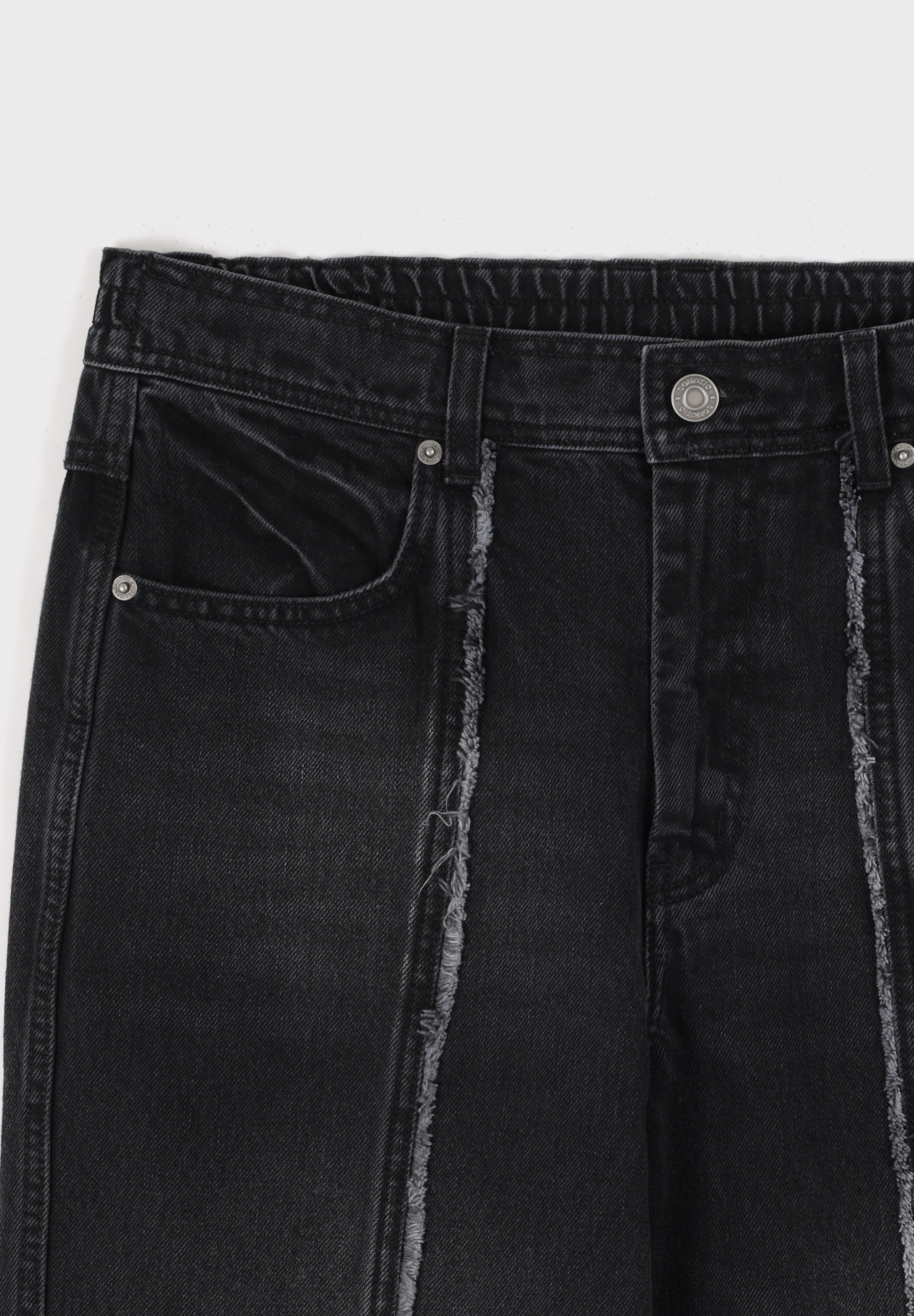 SONGZIO HOMME CUT OUT STRAIGHT DENIM