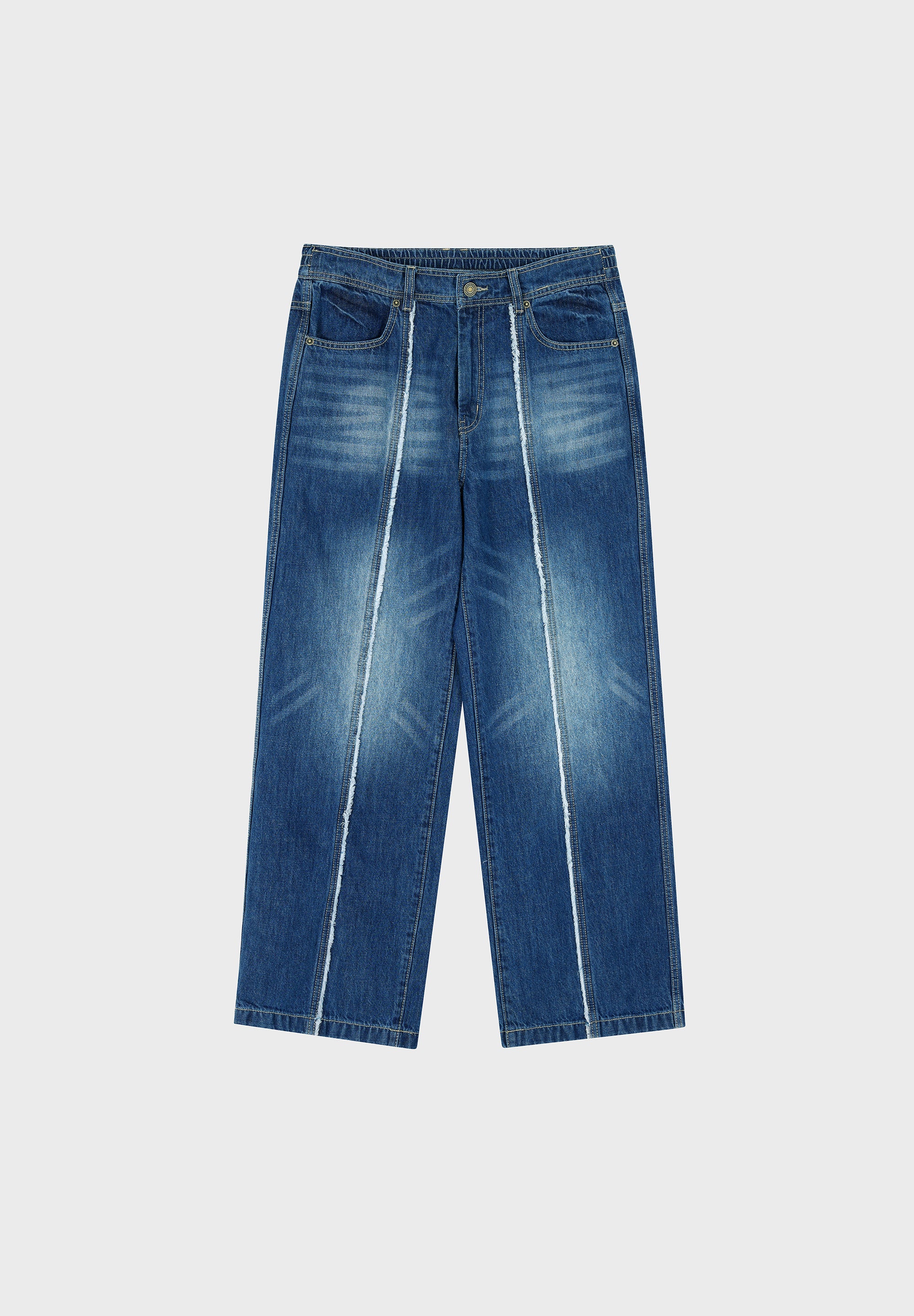 SONGZIO HOMME CUT OUT STRAIGHT DENIM