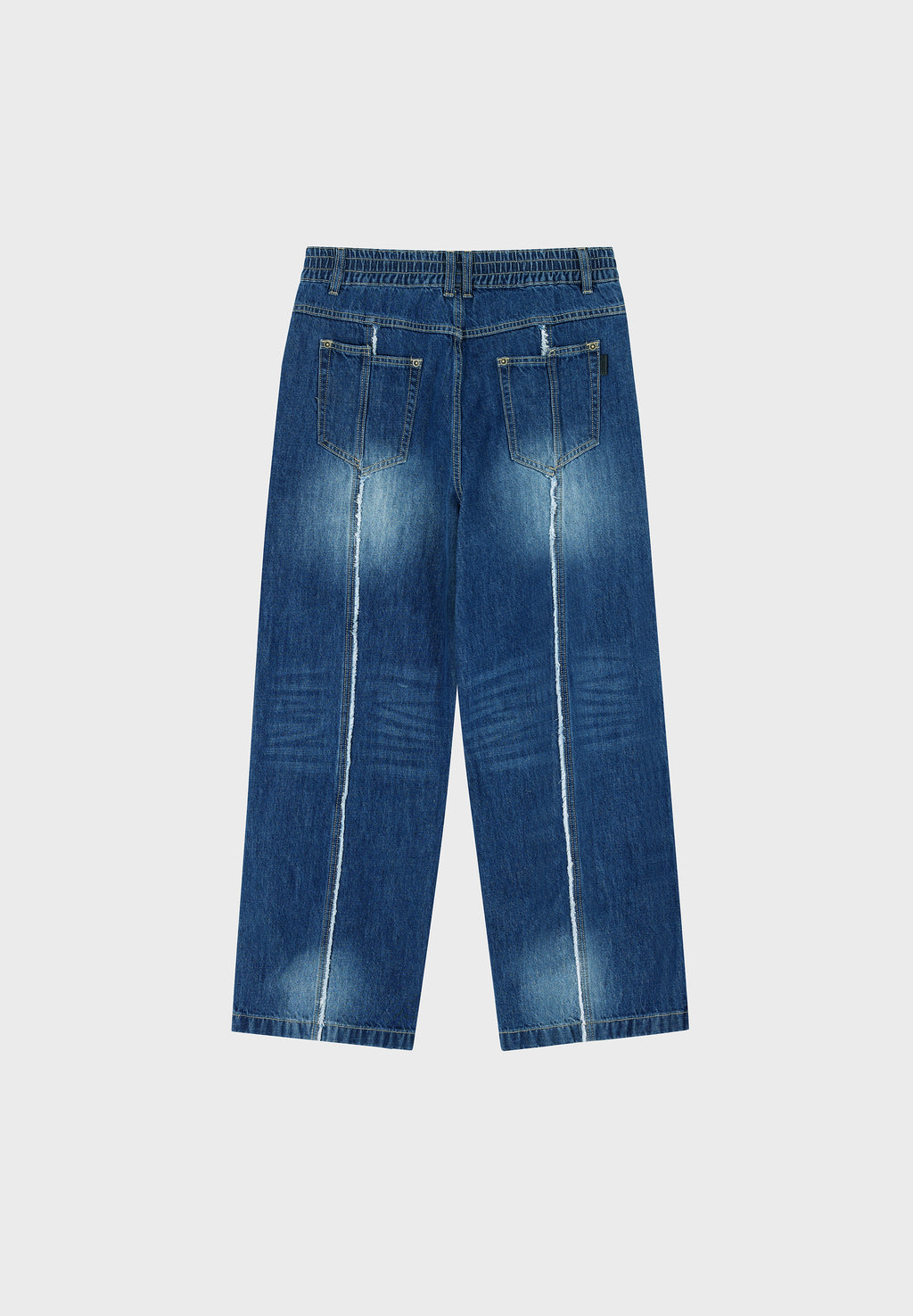 SONGZIO HOMME CUT OUT STRAIGHT DENIM