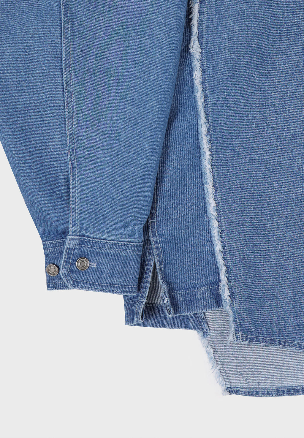 SONGZIO COLLECTION POLYPTYCH EMBROIDERED DENIM SHIRT