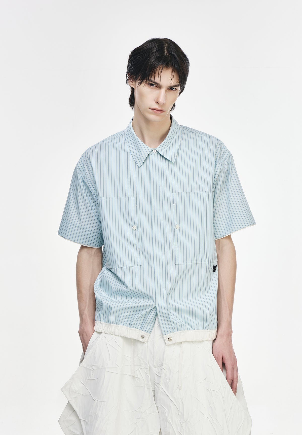 MULTI STRIPE HALF JACKET