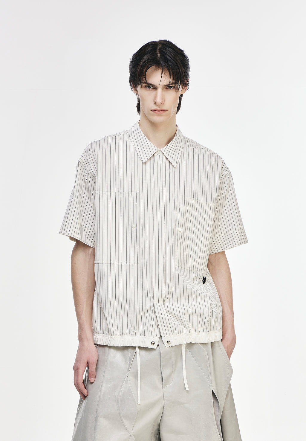 MULTI STRIPE HALF JACKET