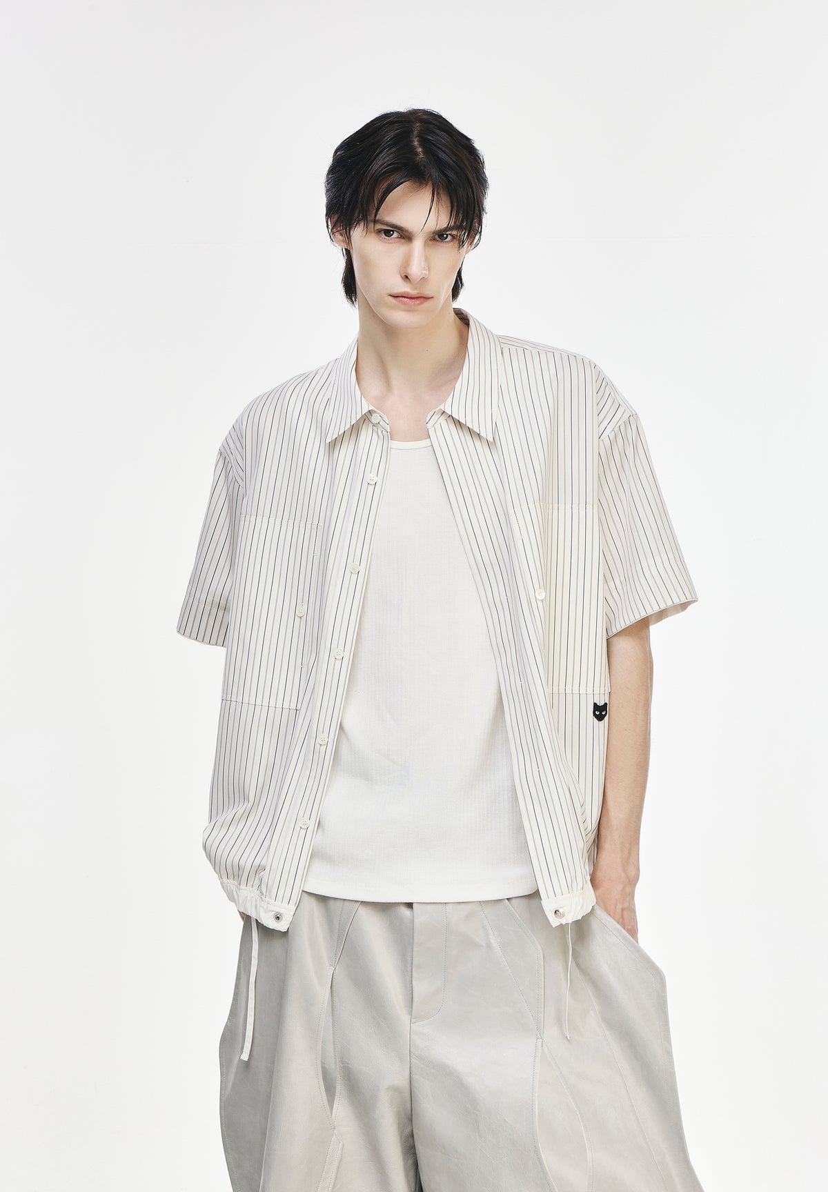 MULTI STRIPE HALF JACKET