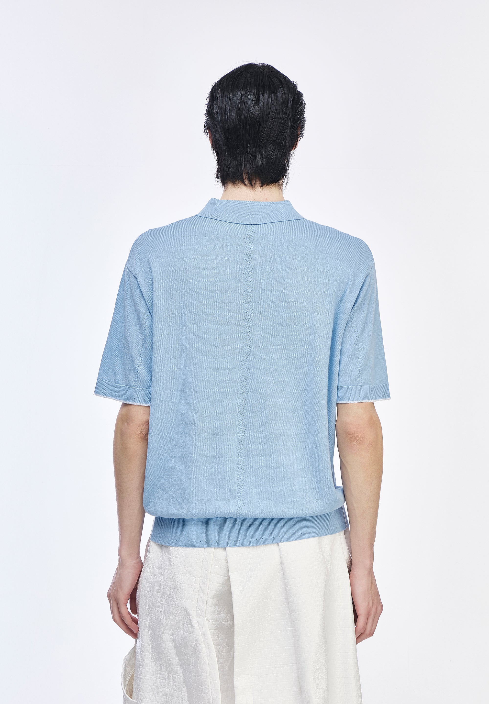 PANTHER COLLARED HALF KNIT
