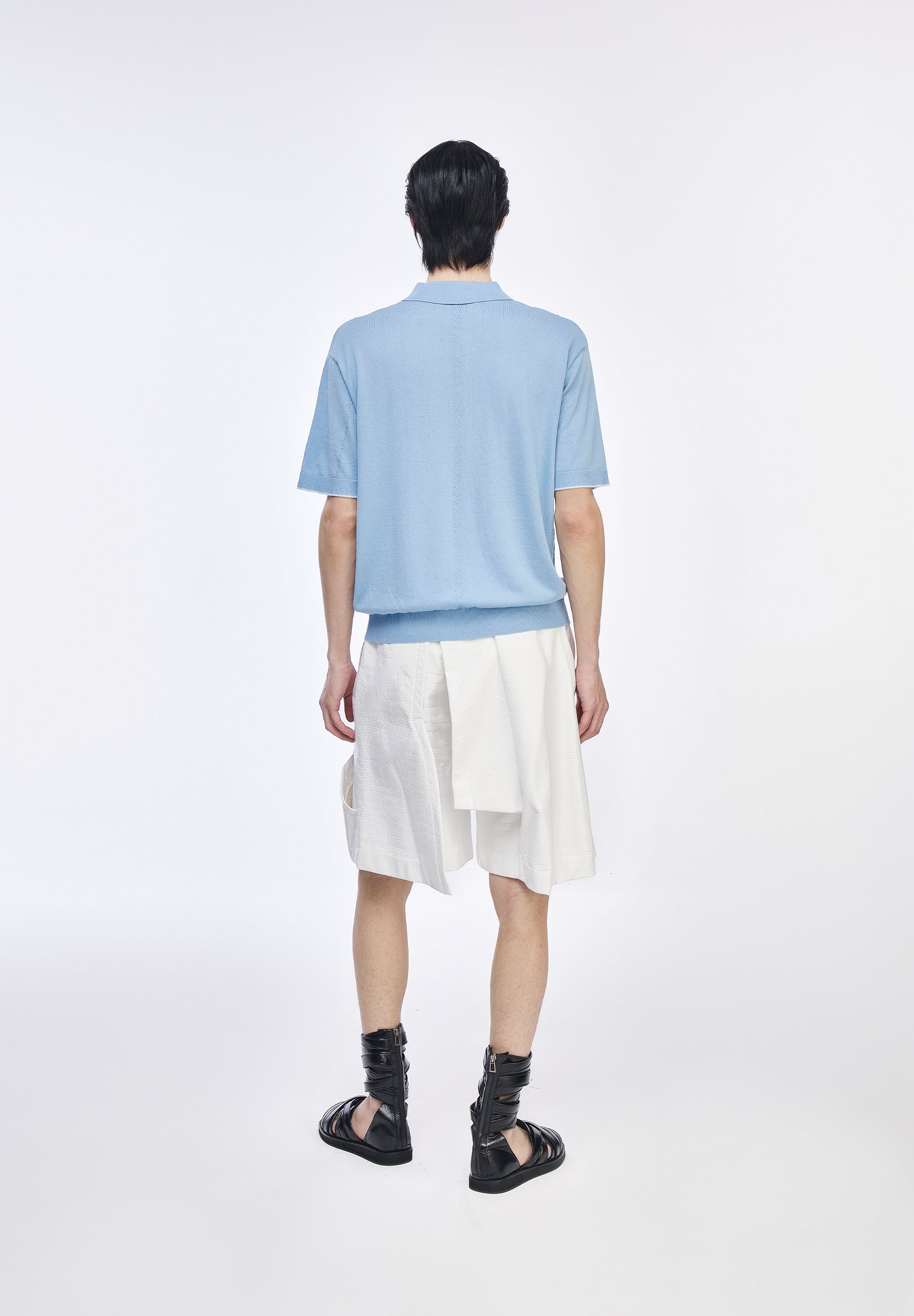 PANTHER COLLARED HALF KNIT