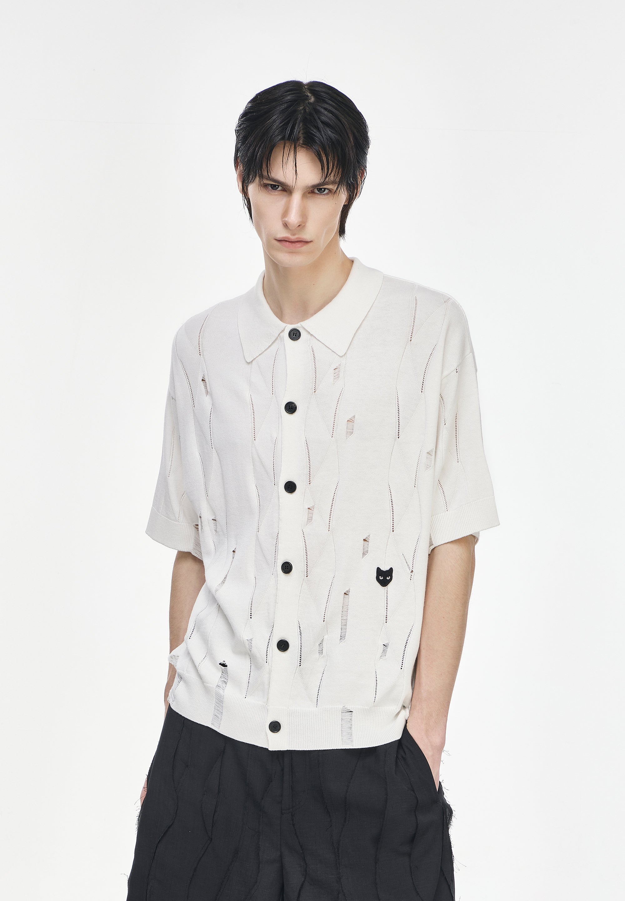 PANTHER CLAW MARK CARDIGAN