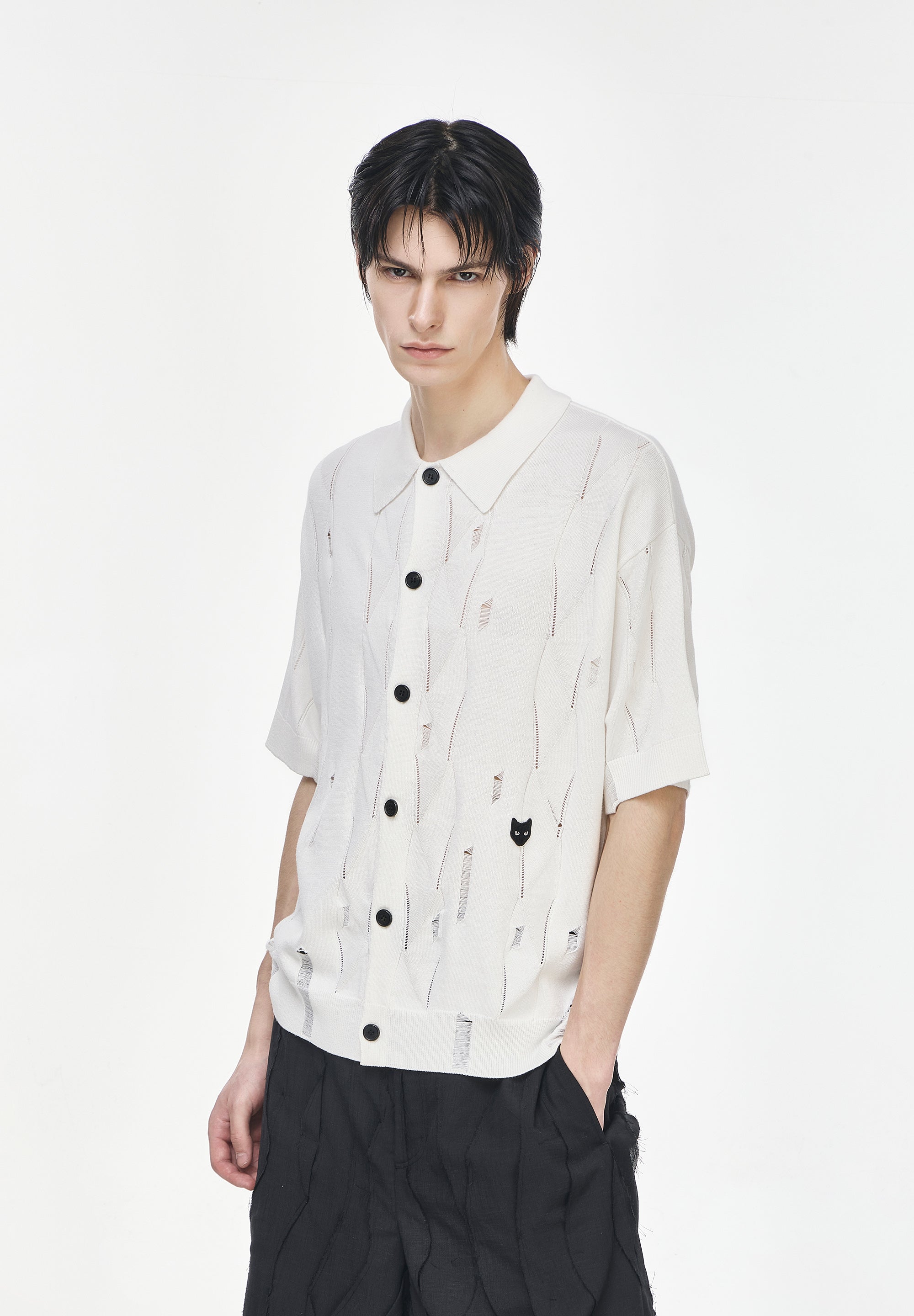 PANTHER CLAW MARK CARDIGAN