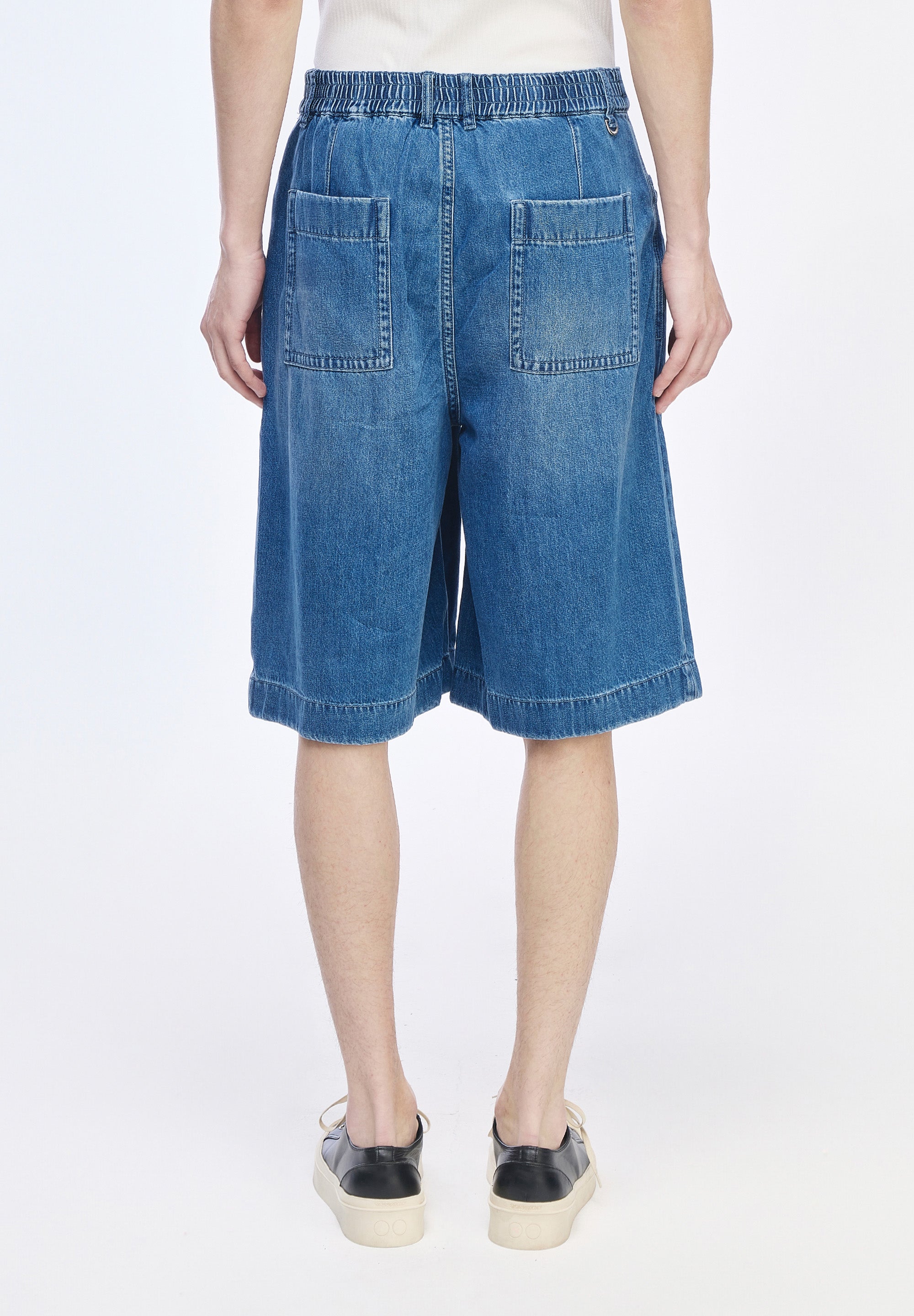 LEVEL VOLUME BERMUDA DENIM