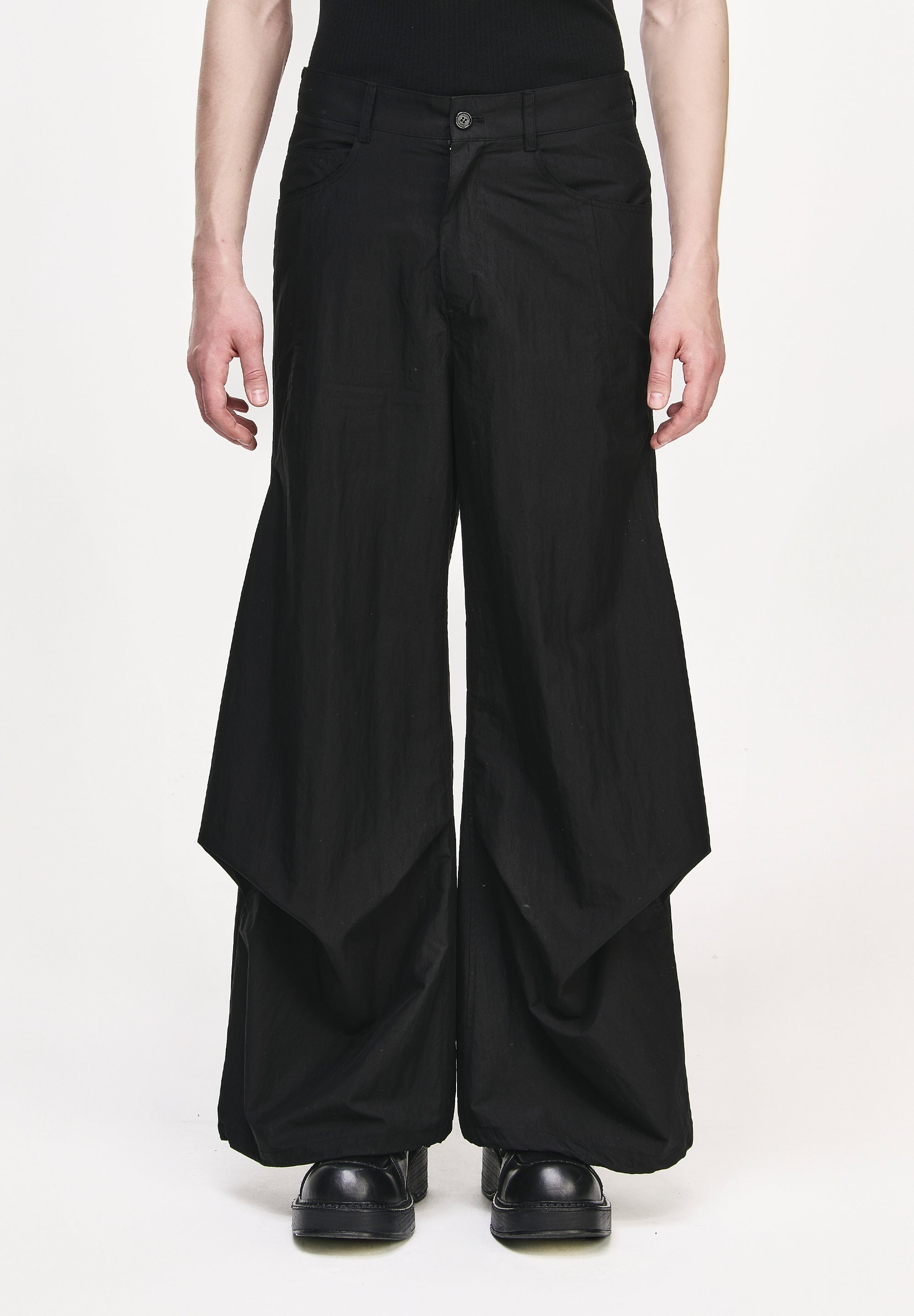 BIAS DRAPE FLARE PANTS