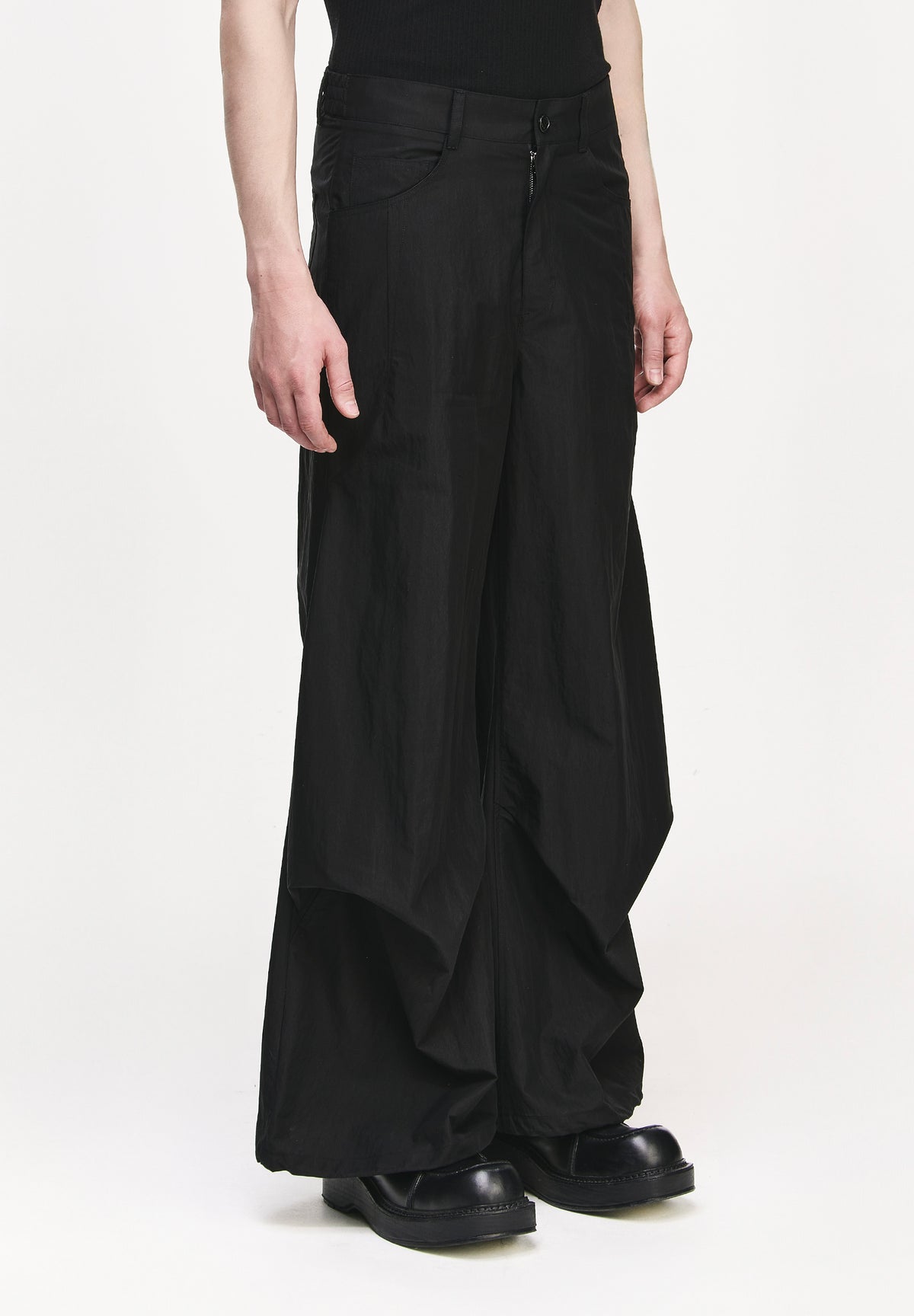 BIAS DRAPE FLARE PANTS