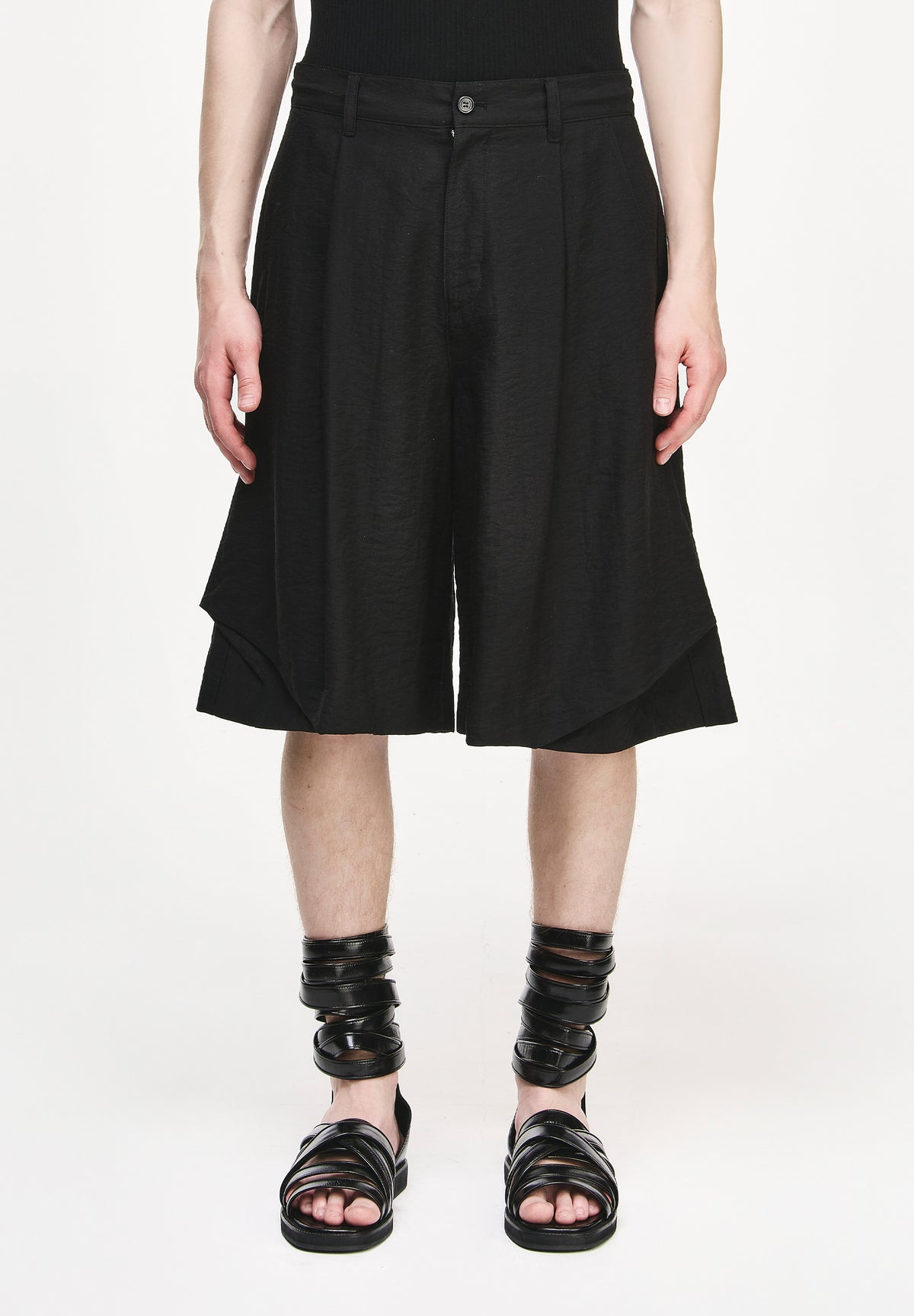 BIAS DRAPE SHORTS
