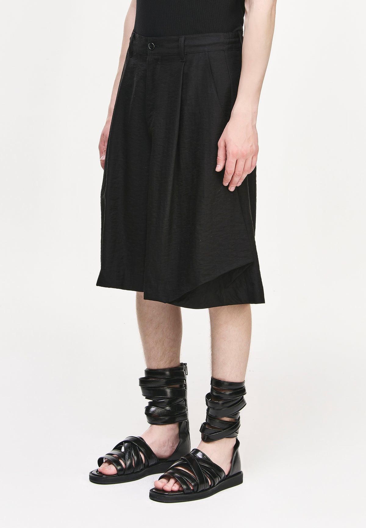 BIAS DRAPE SHORTS