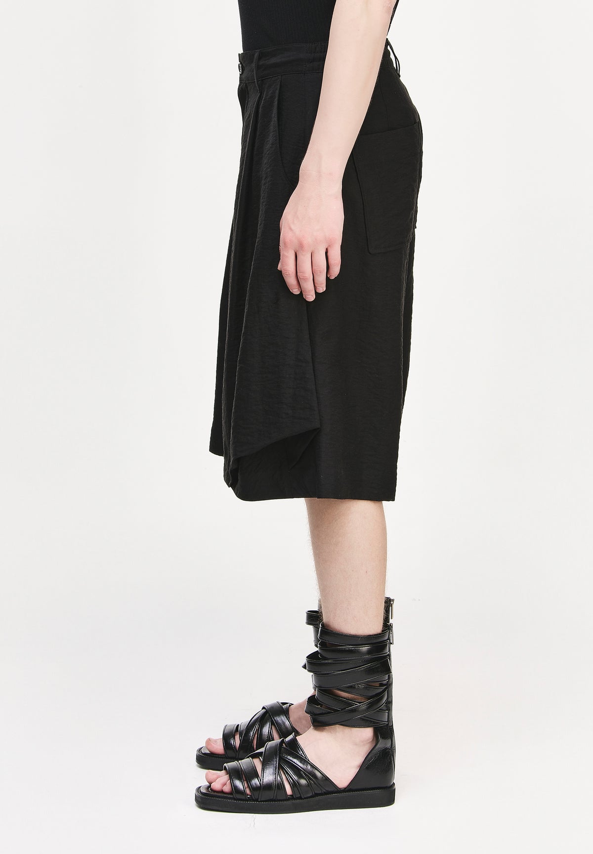 BIAS DRAPE SHORTS