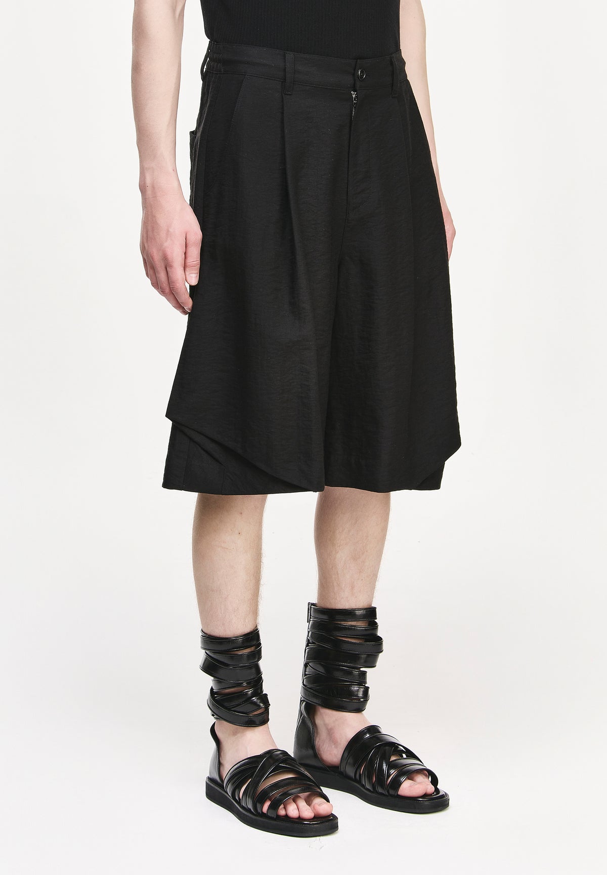 BIAS DRAPE SHORTS