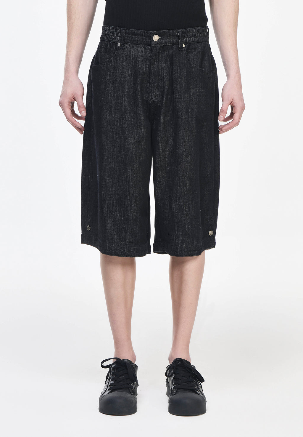 PANTHER BERMUDA DENIM SHORTS