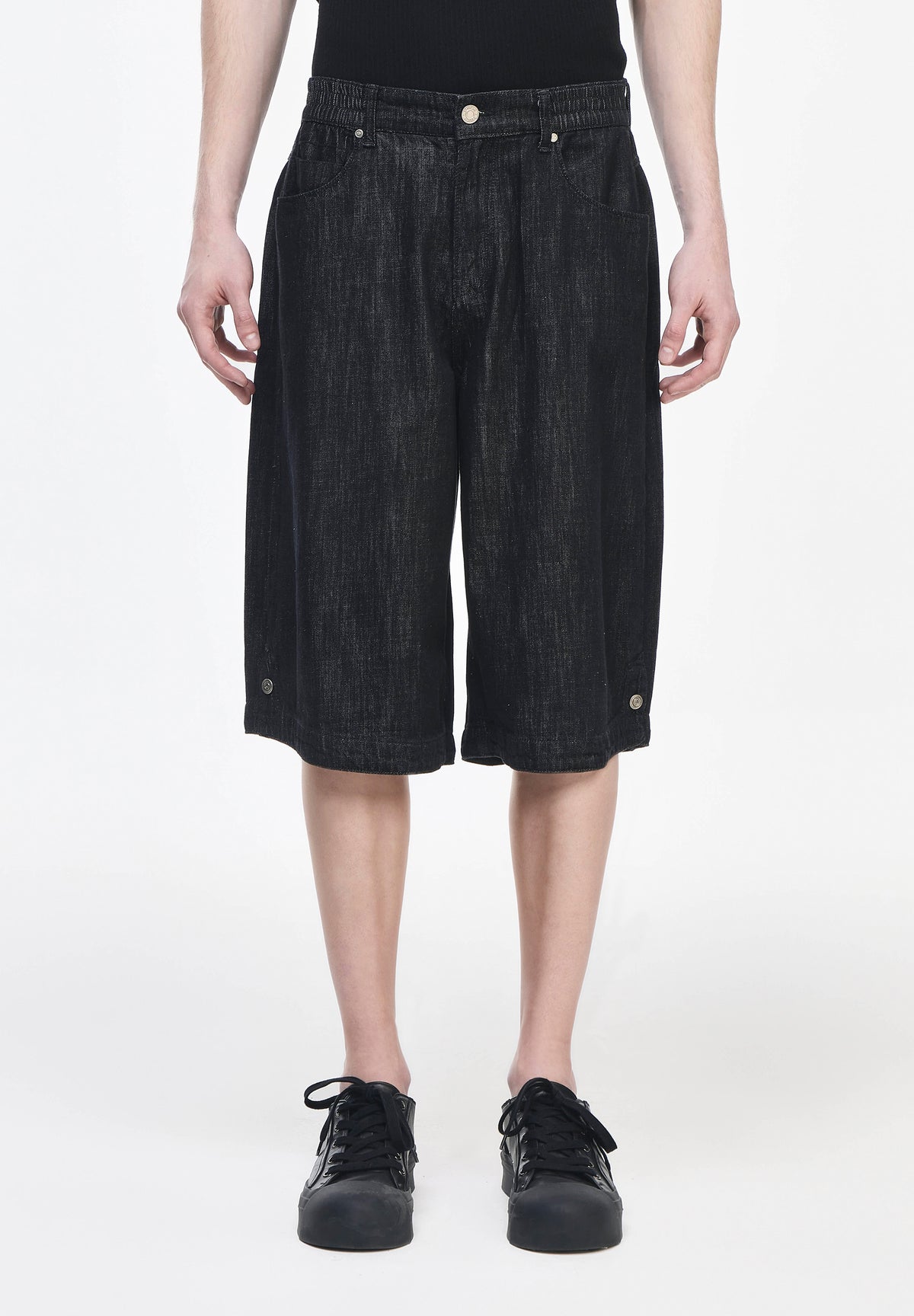 PANTHER BERMUDA DENIM SHORTS