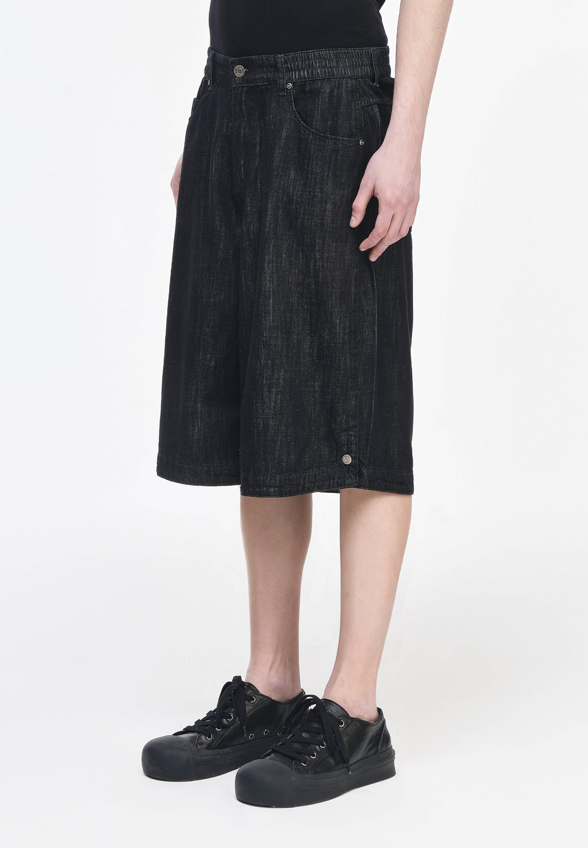 PANTHER BERMUDA DENIM SHORTS