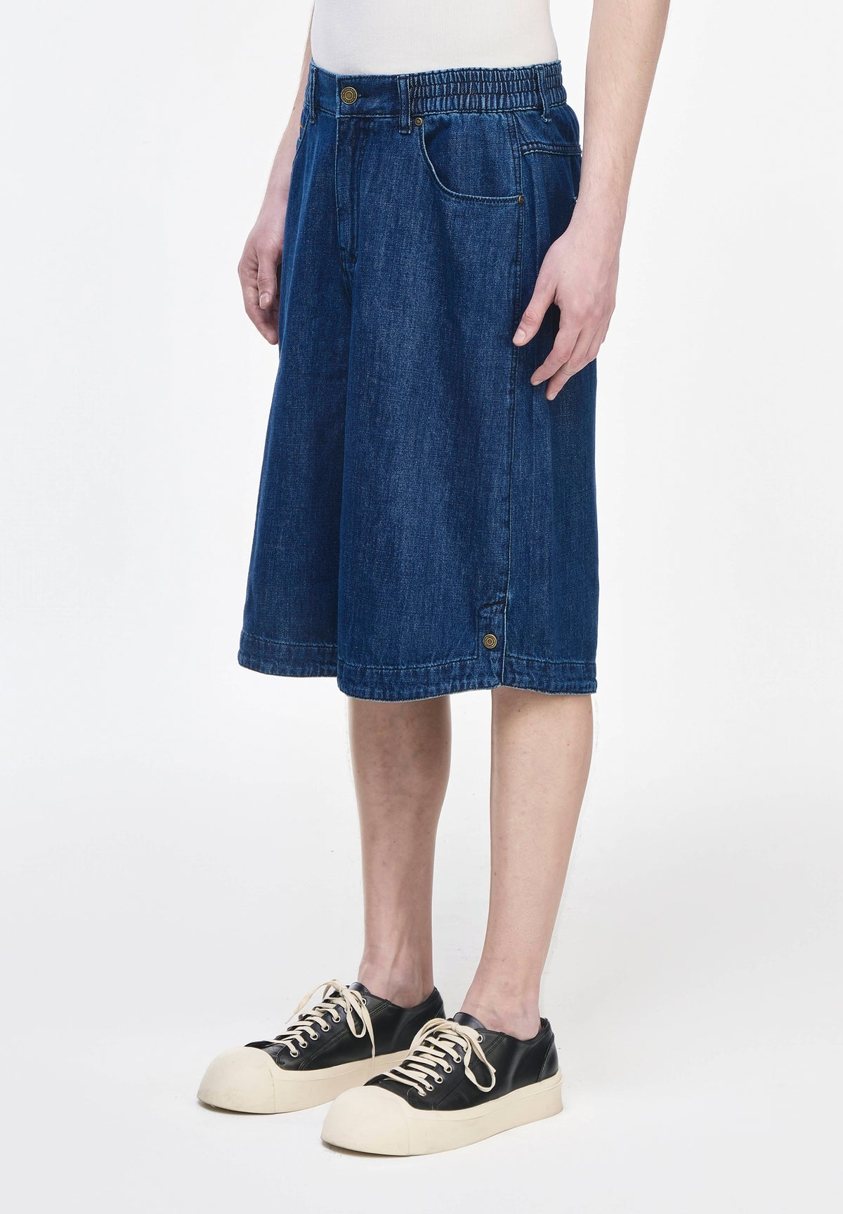 PANTHER BERMUDA DENIM SHORTS