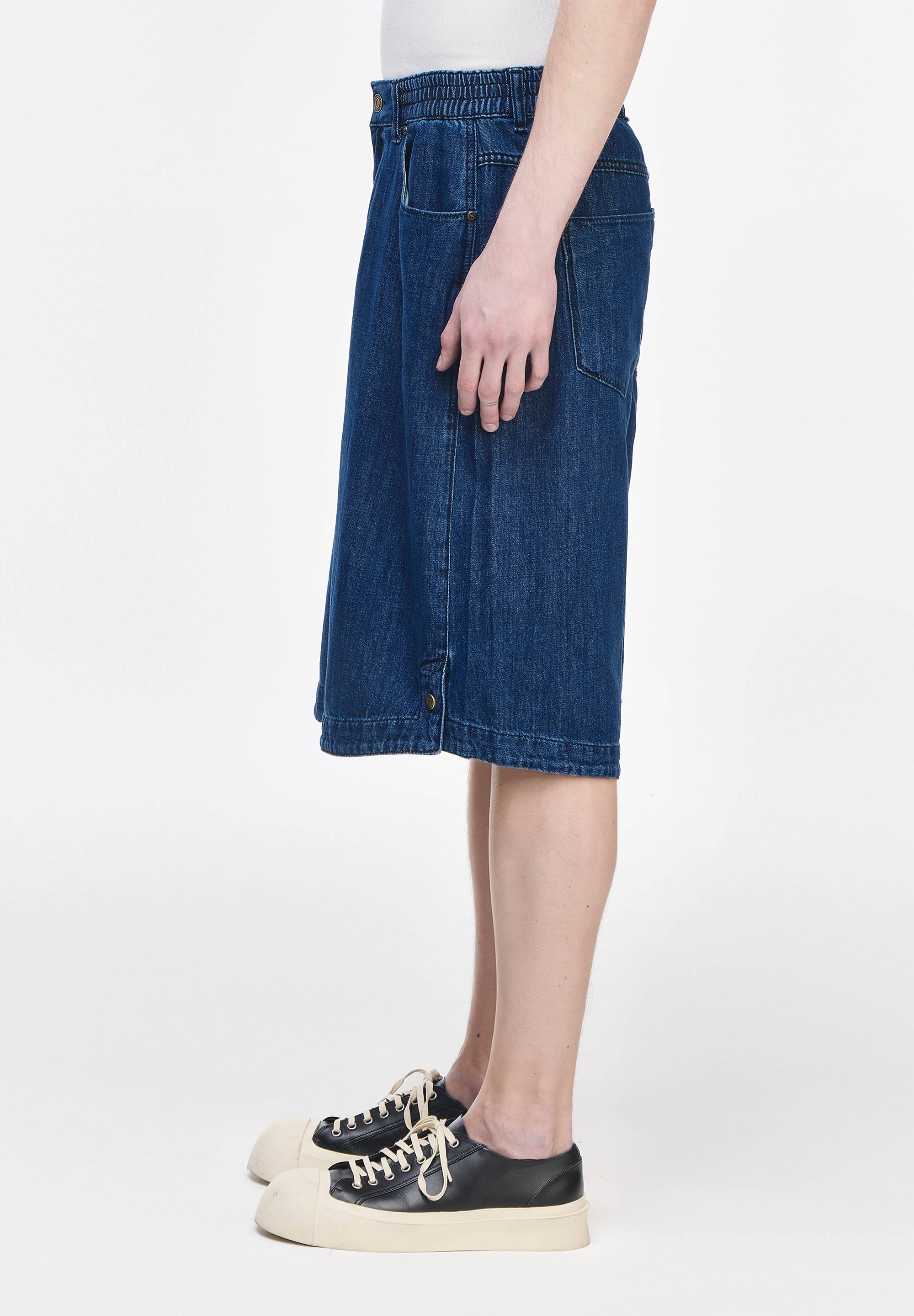 PANTHER BERMUDA DENIM SHORTS