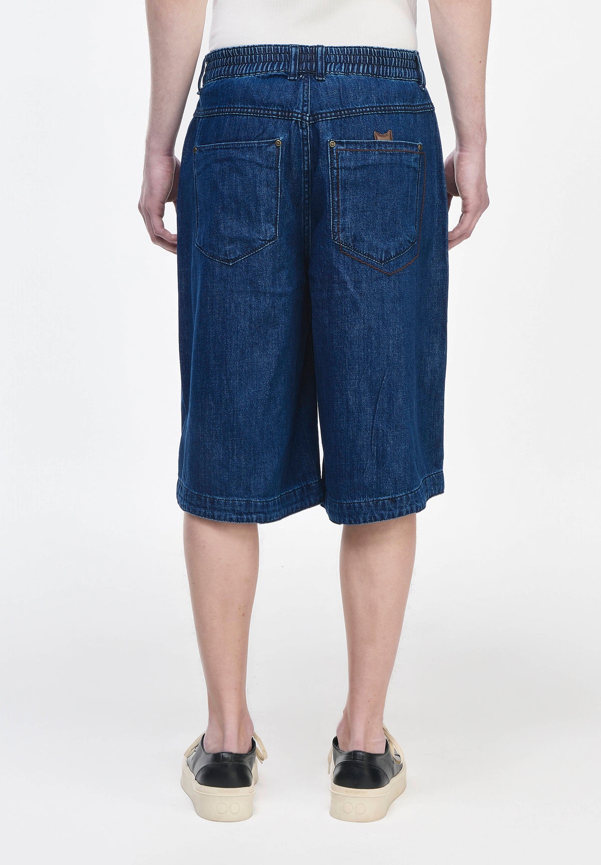PANTHER BERMUDA DENIM SHORTS