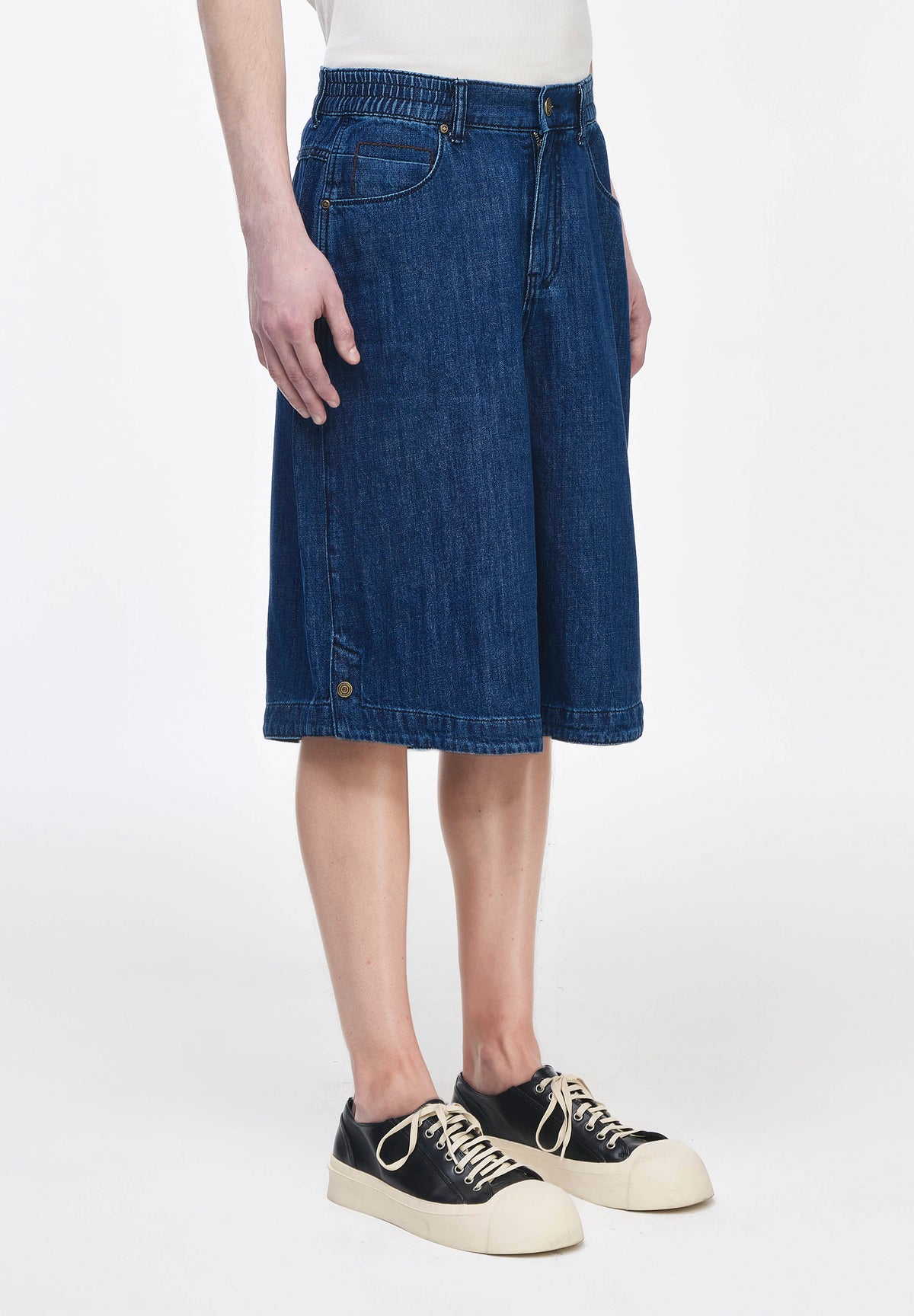 PANTHER BERMUDA DENIM SHORTS