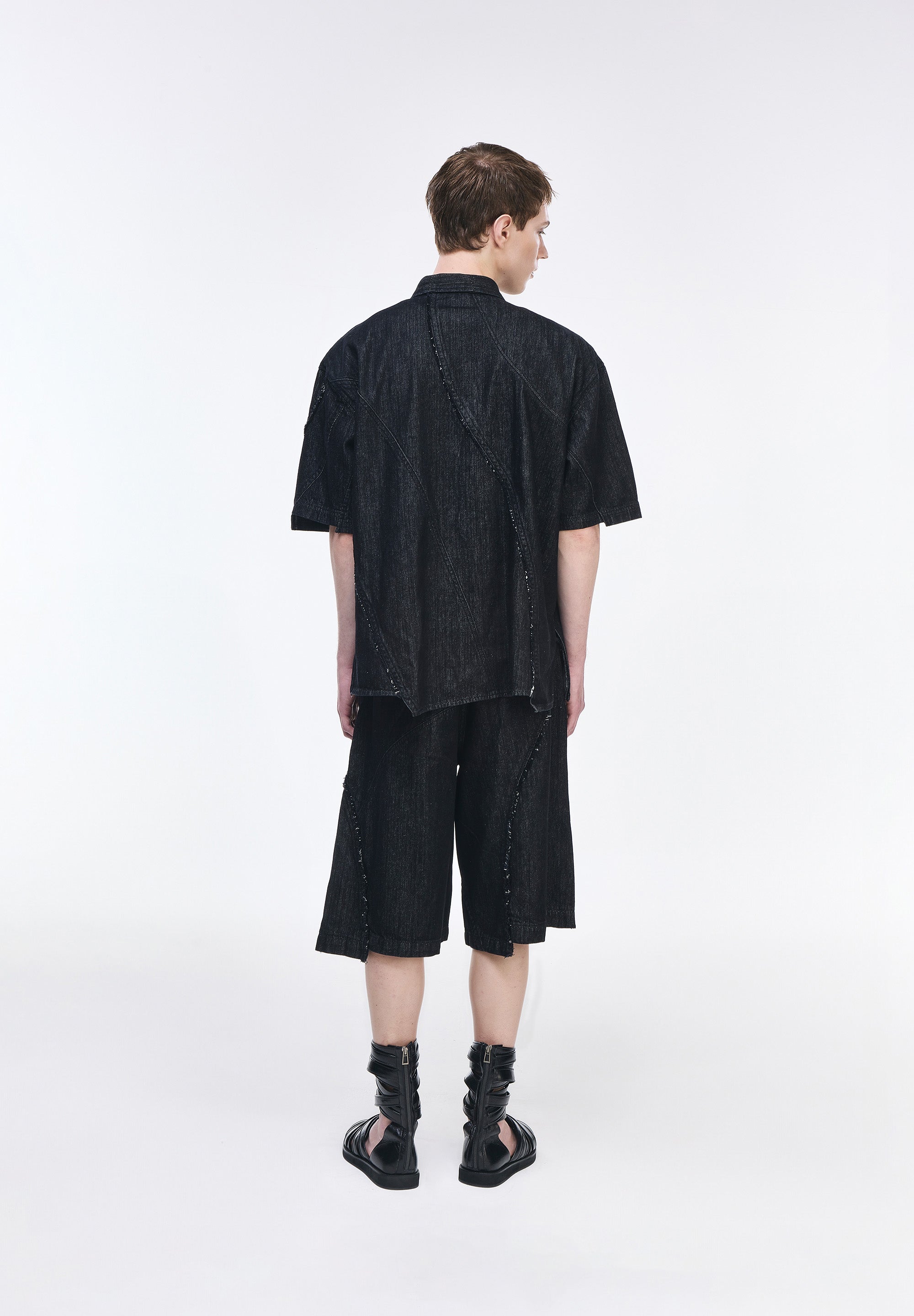 DESCENT DENIM HALF SHIRT