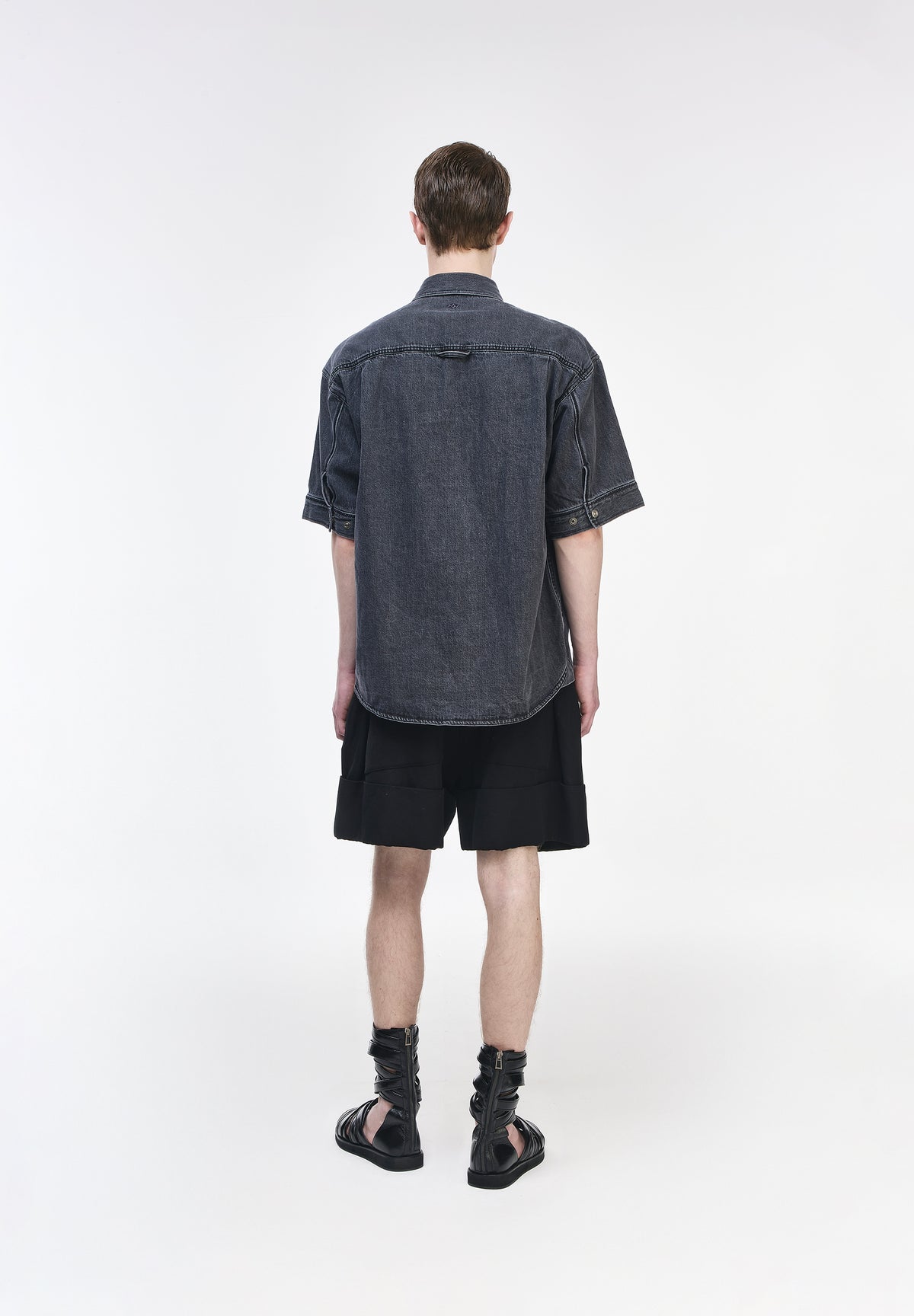 PANTHER DENIM HALF SHIRT