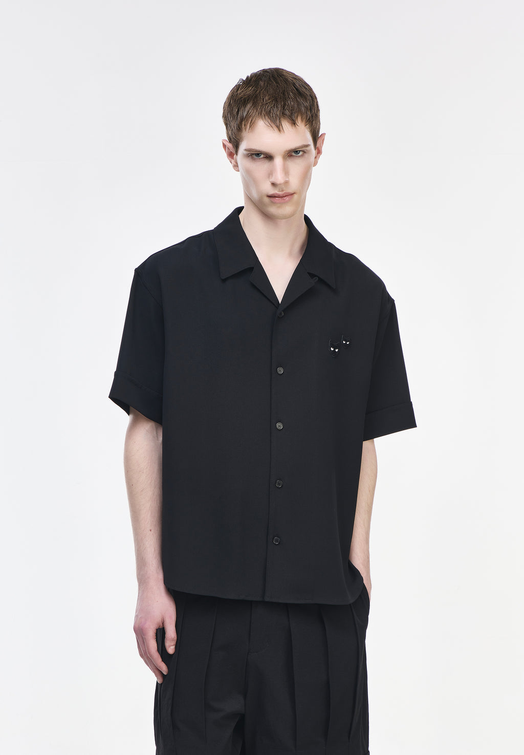 CHEMISE MI-LONGUE COL OUVERT TWIN PANTHER