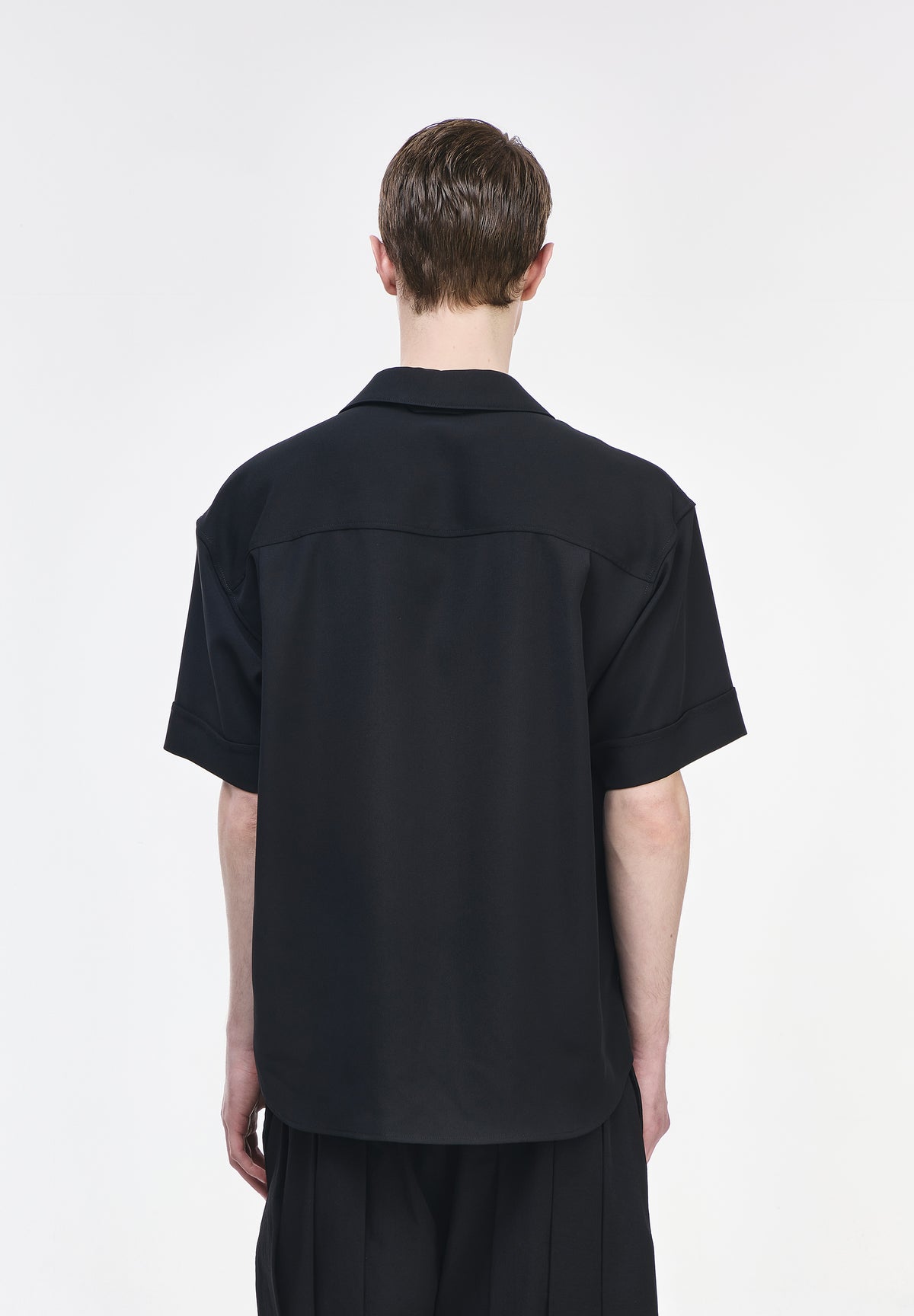 TWIN PANTHER OPEN COLLARED HALF SHIRT