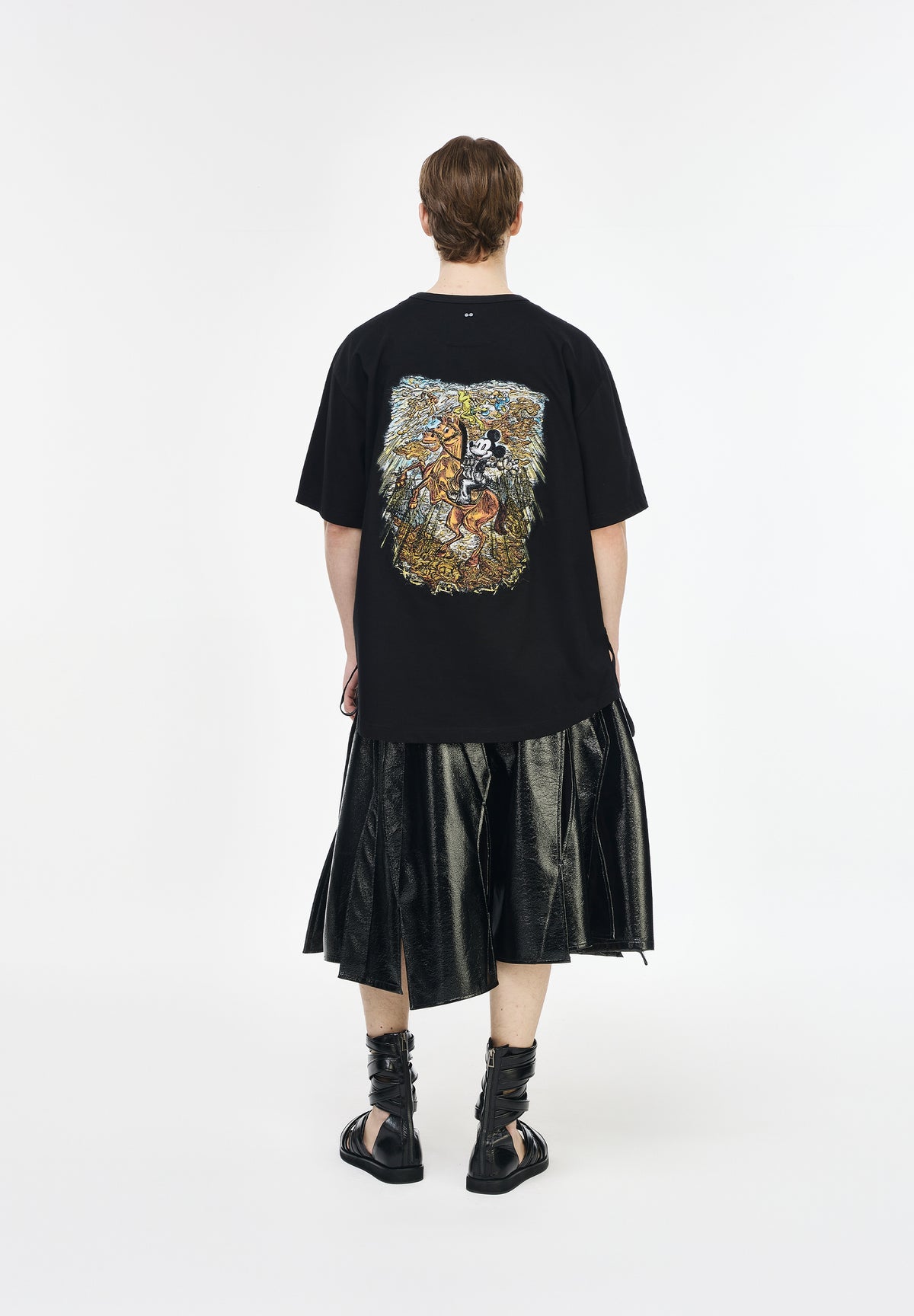 KNIGHT MICKEY EMBROIDERED T SHIRT