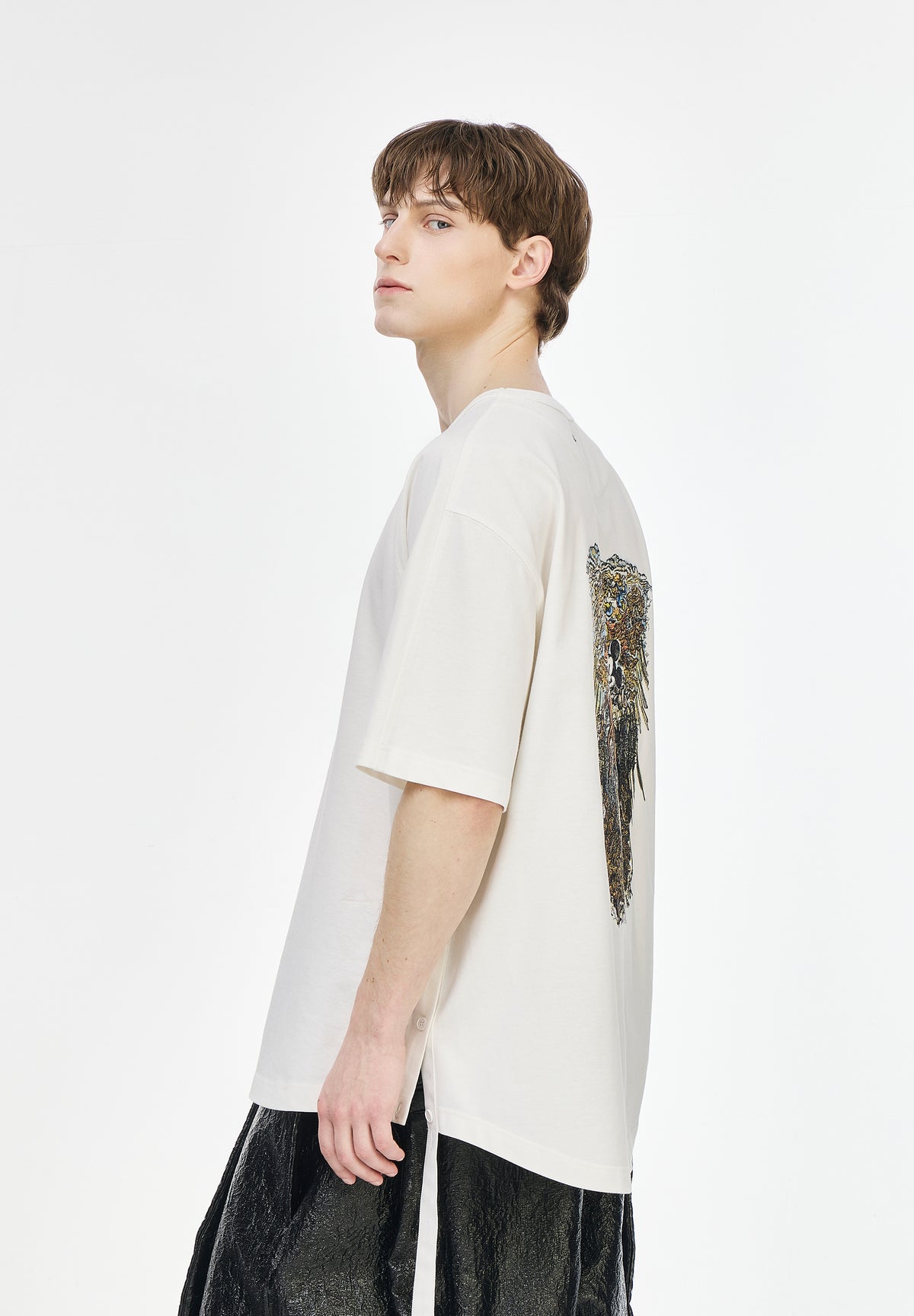 KNIGHT MICKEY EMBROIDERED T SHIRT