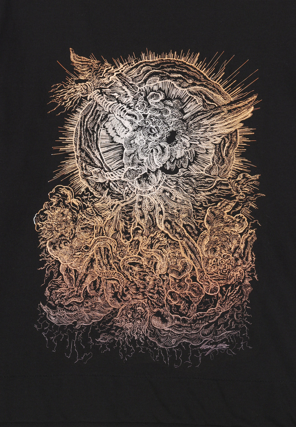 SONGZIO COLLECTION ARCHANGEL GHOST FOLD T SHIRT