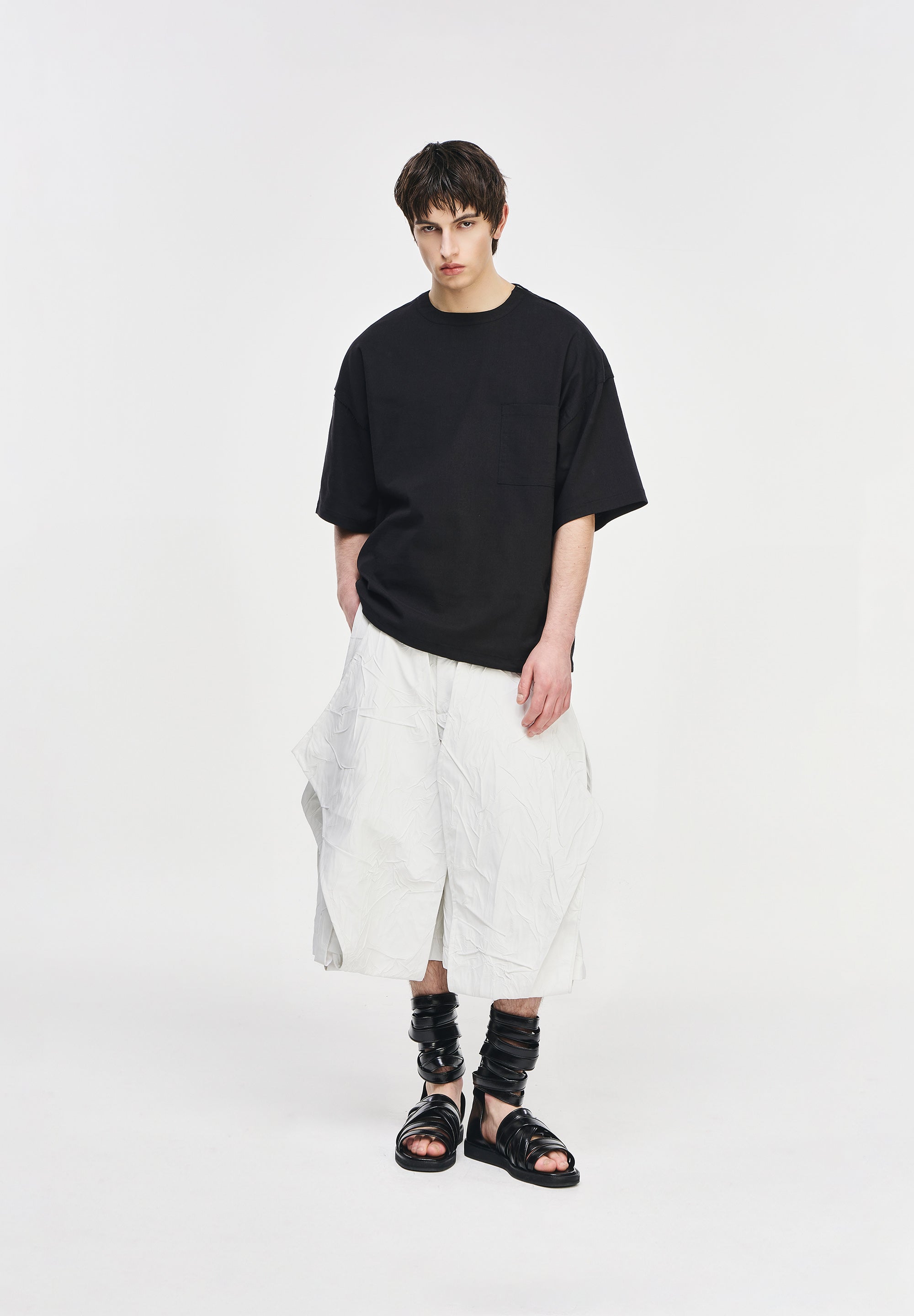 POLYPTYCH WOVEN T SHIRT