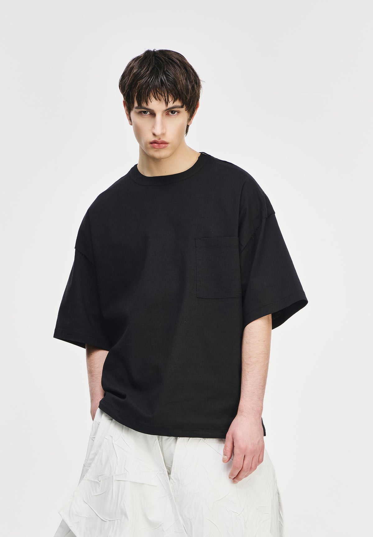 POLYPTYCH WOVEN T SHIRT