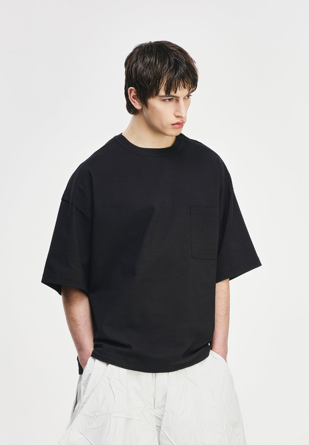 POLYPTYCH WOVEN T SHIRT