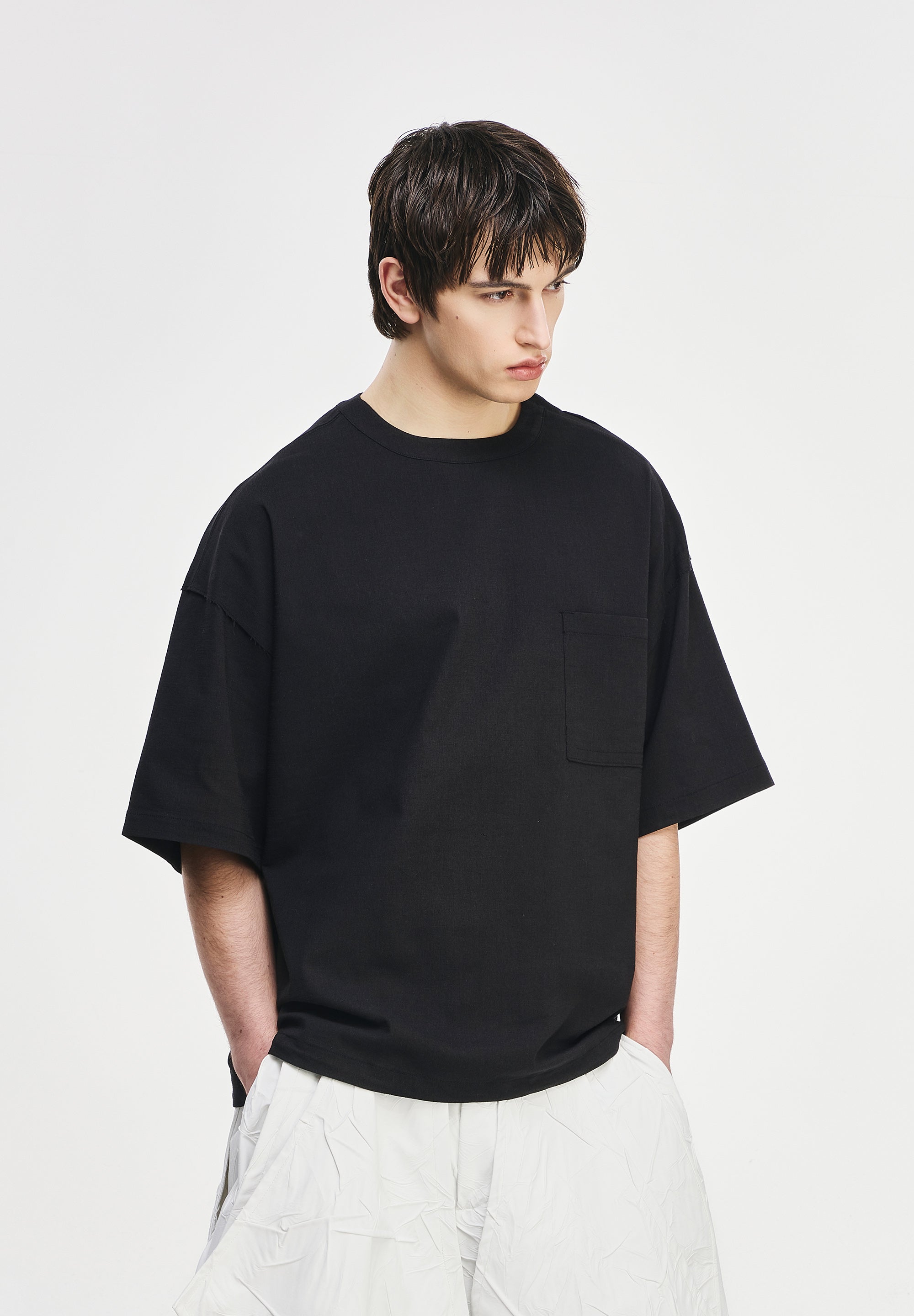 POLYPTYCH WOVEN T SHIRT