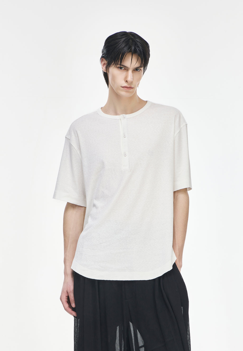 MONOLITH HENLEY NECK T SHIRT