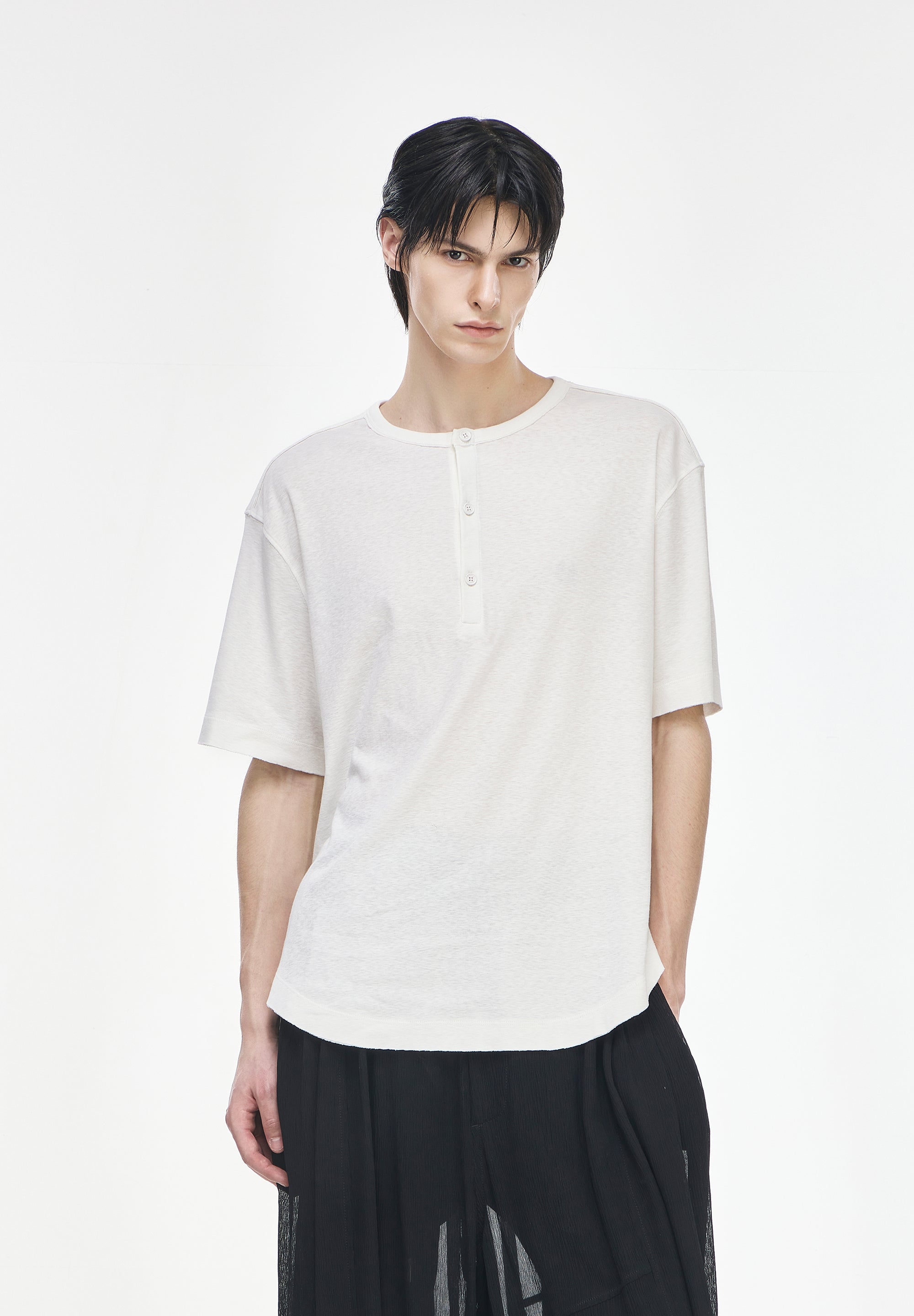 MONOLITH HENLEY NECK T SHIRT