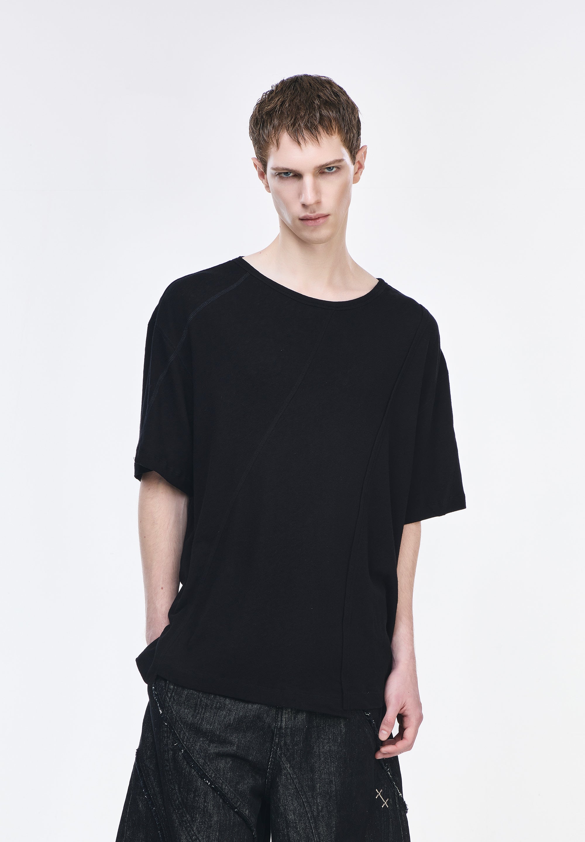 DESCENT BOAT NECK T-SHIRT