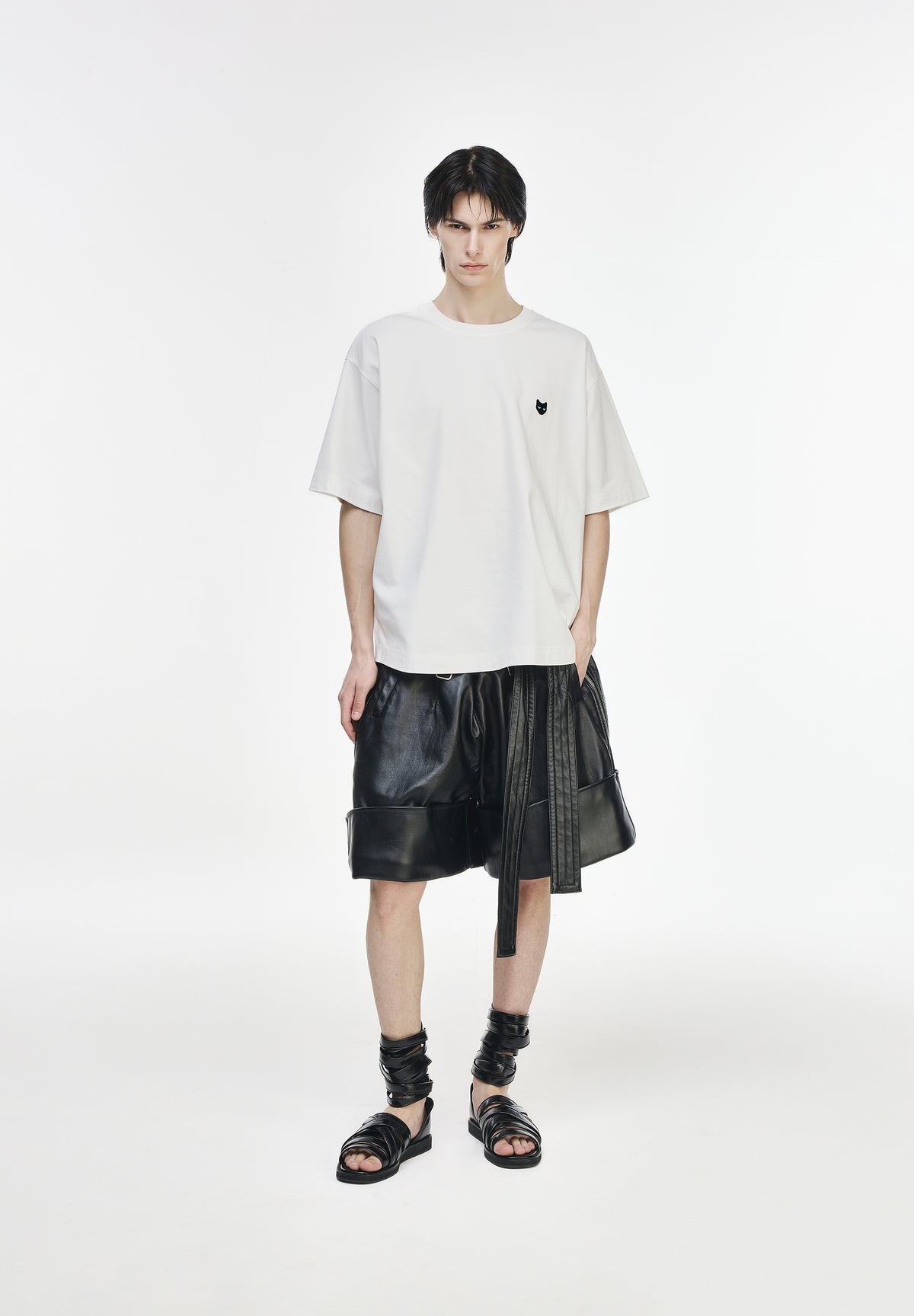 LIMINAL TRACE CURVE CUT T SHIRT