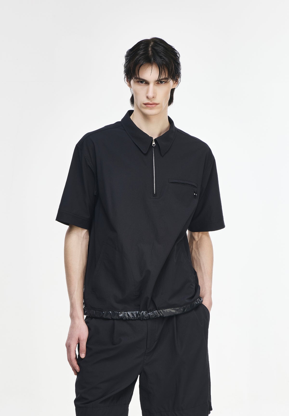 TRACK PANTHER COLLARED T SHIRT