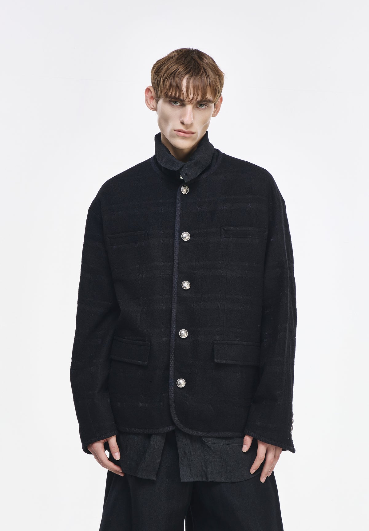 COCOON ROUND NECK JACKET
