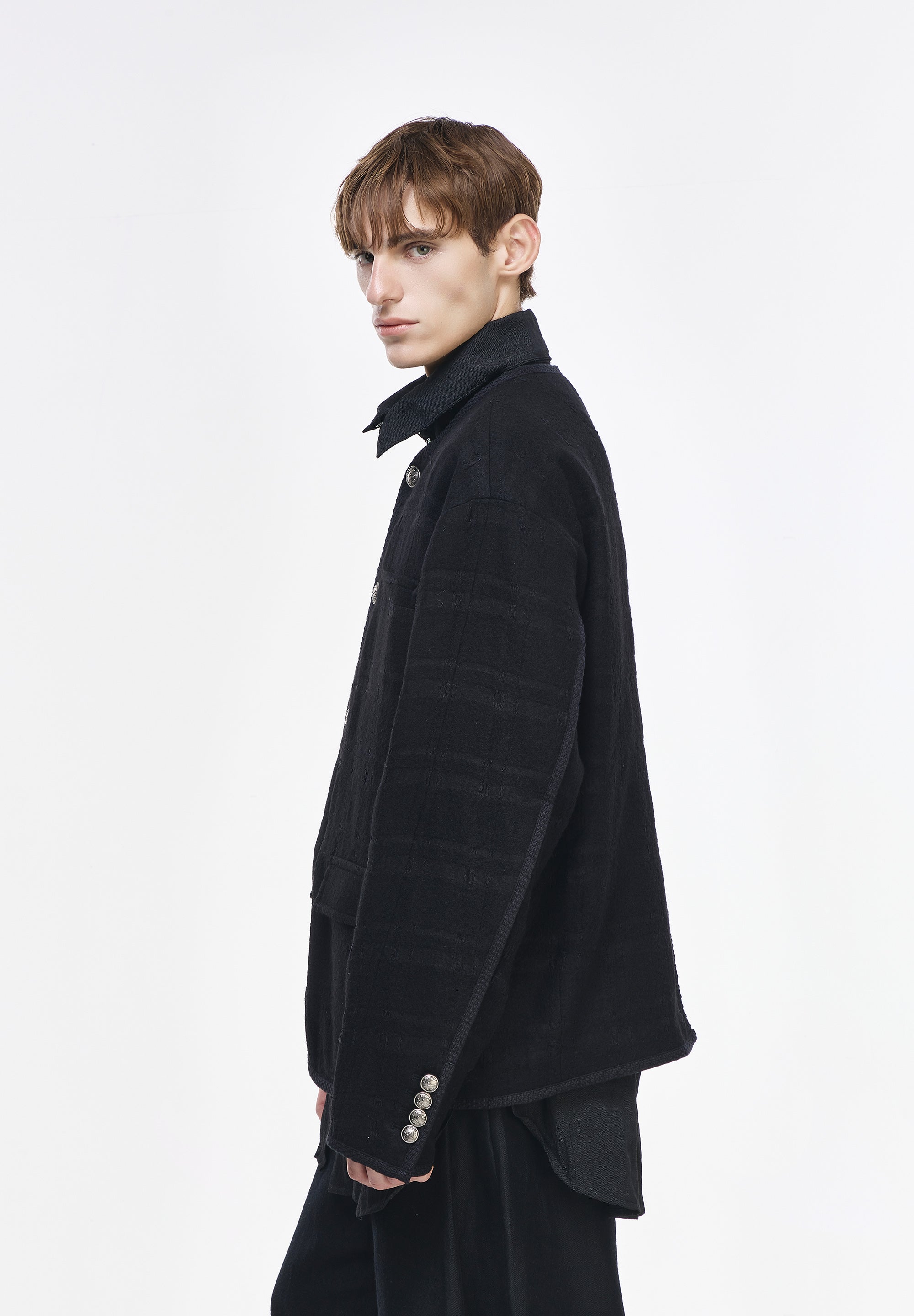 COCOON ROUND NECK JACKET