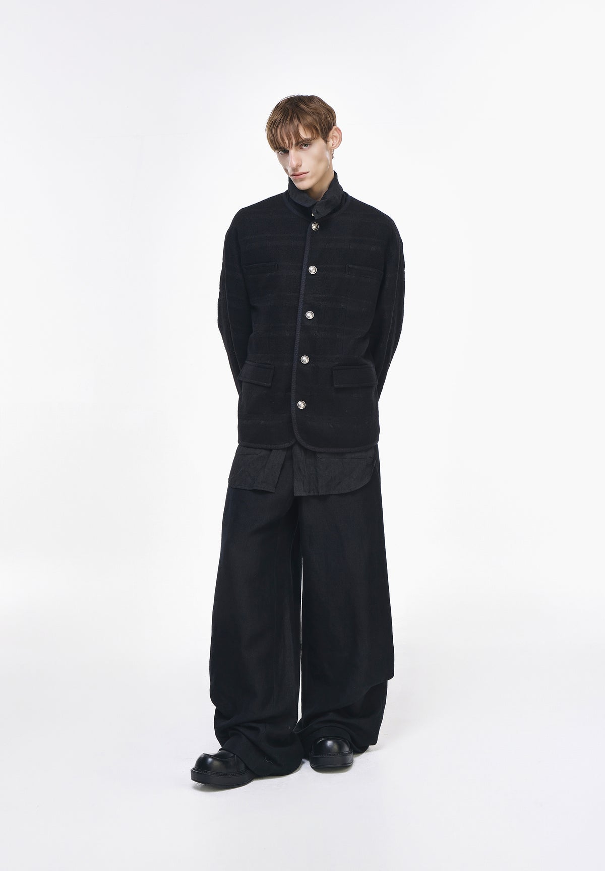 COCOON ROUND NECK JACKET