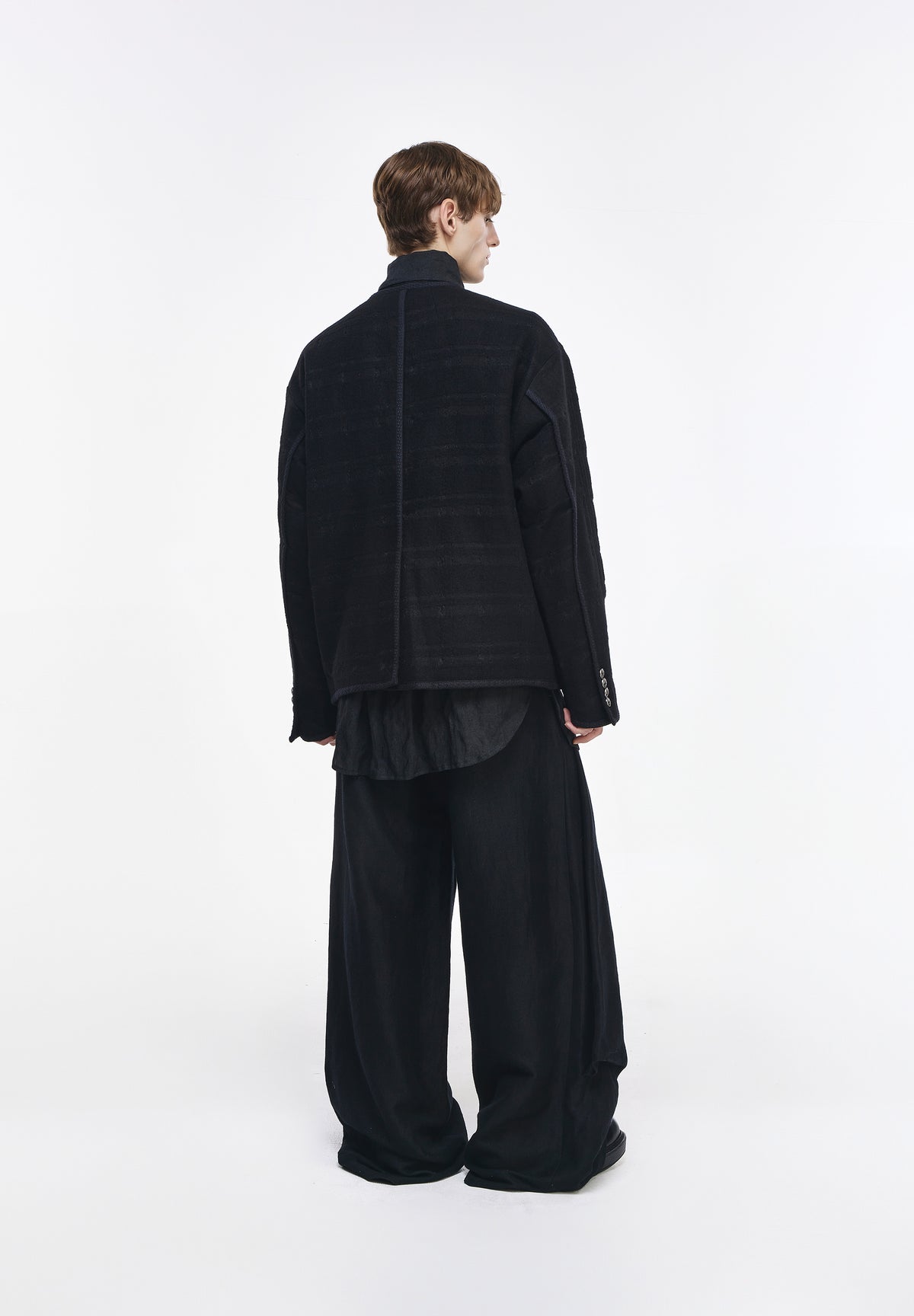 COCOON ROUND NECK JACKET